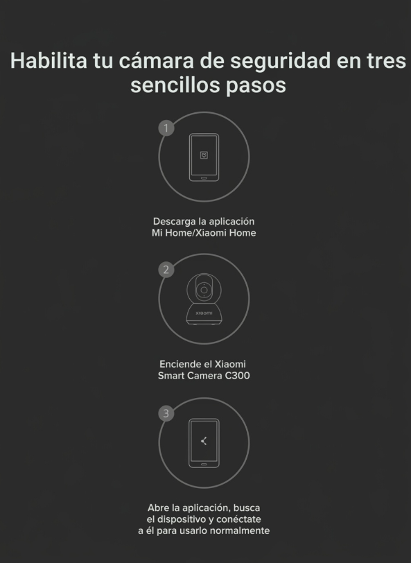 Camara de Seguridad Interior Xiaomi Smart Camera C300 2K Wi Fi-5