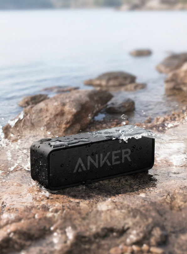 Parlante Bluetooth Anker Soundcore 2 Resistente Al Agua Color Negro-2