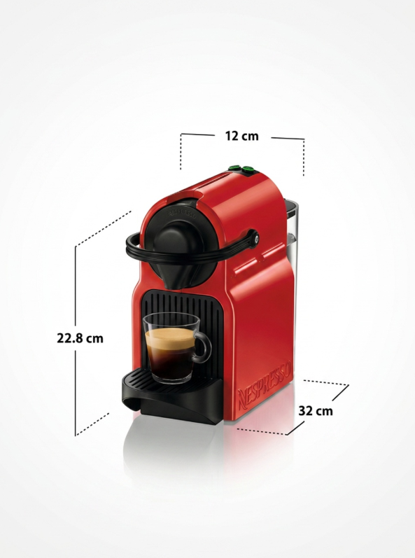 Cafetera Nespresso Inissia Roja-2