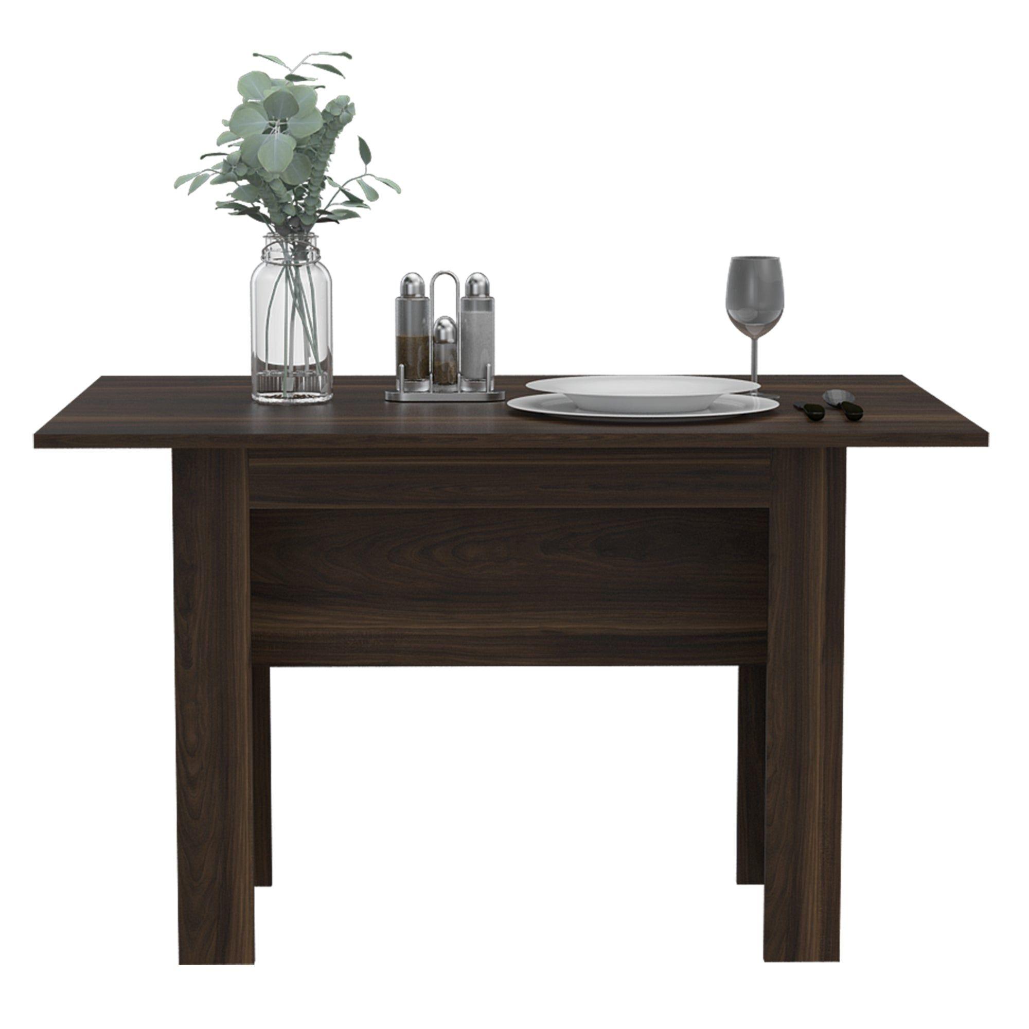 MESA DE COMEDOR FM-007O CAFÉ OSCURO-2