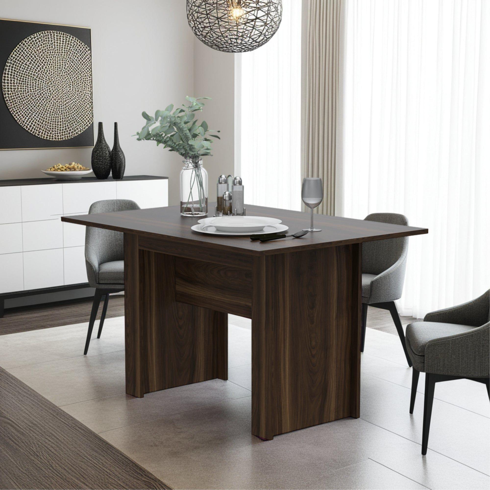 MESA DE COMEDOR FM-007O CAFÉ OSCURO-4