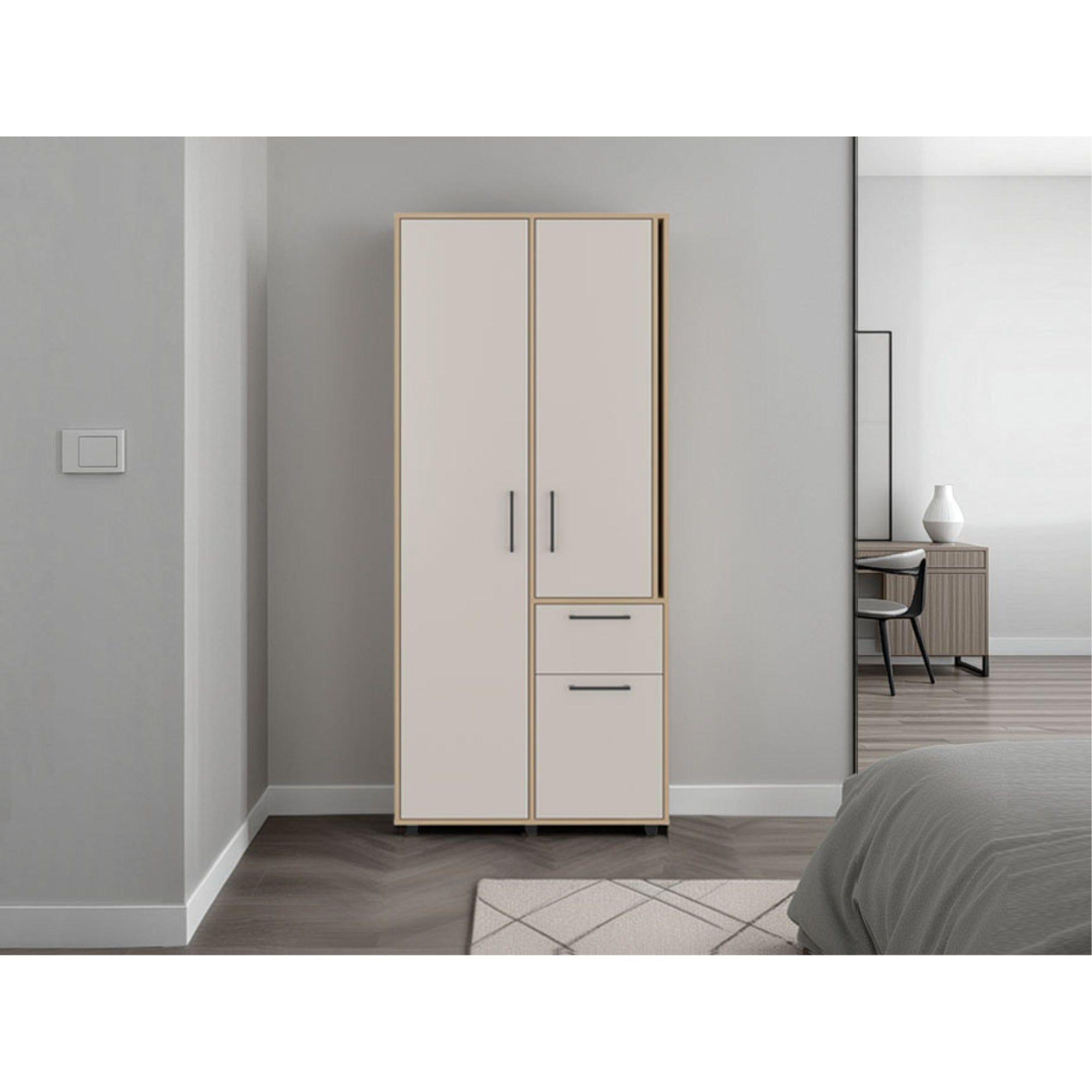 Closet 3 Puertas Y1 Cajon 180X80X52 Cm Café Claro-5