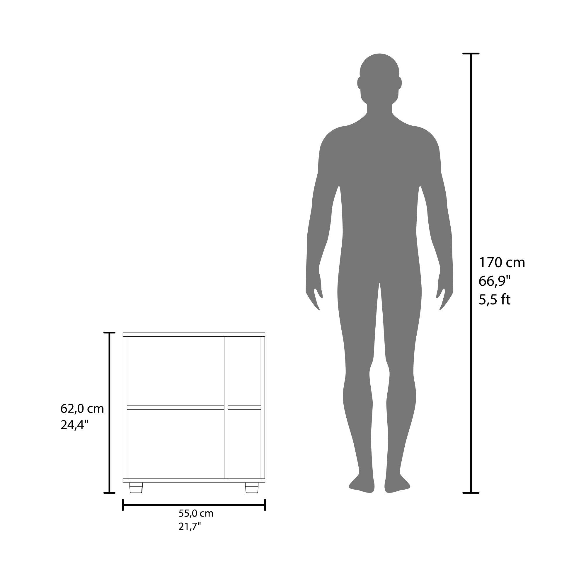 Mueble Para Lavamanos 1 Puerta 4 Espacios Blanco Y Café Claro-6