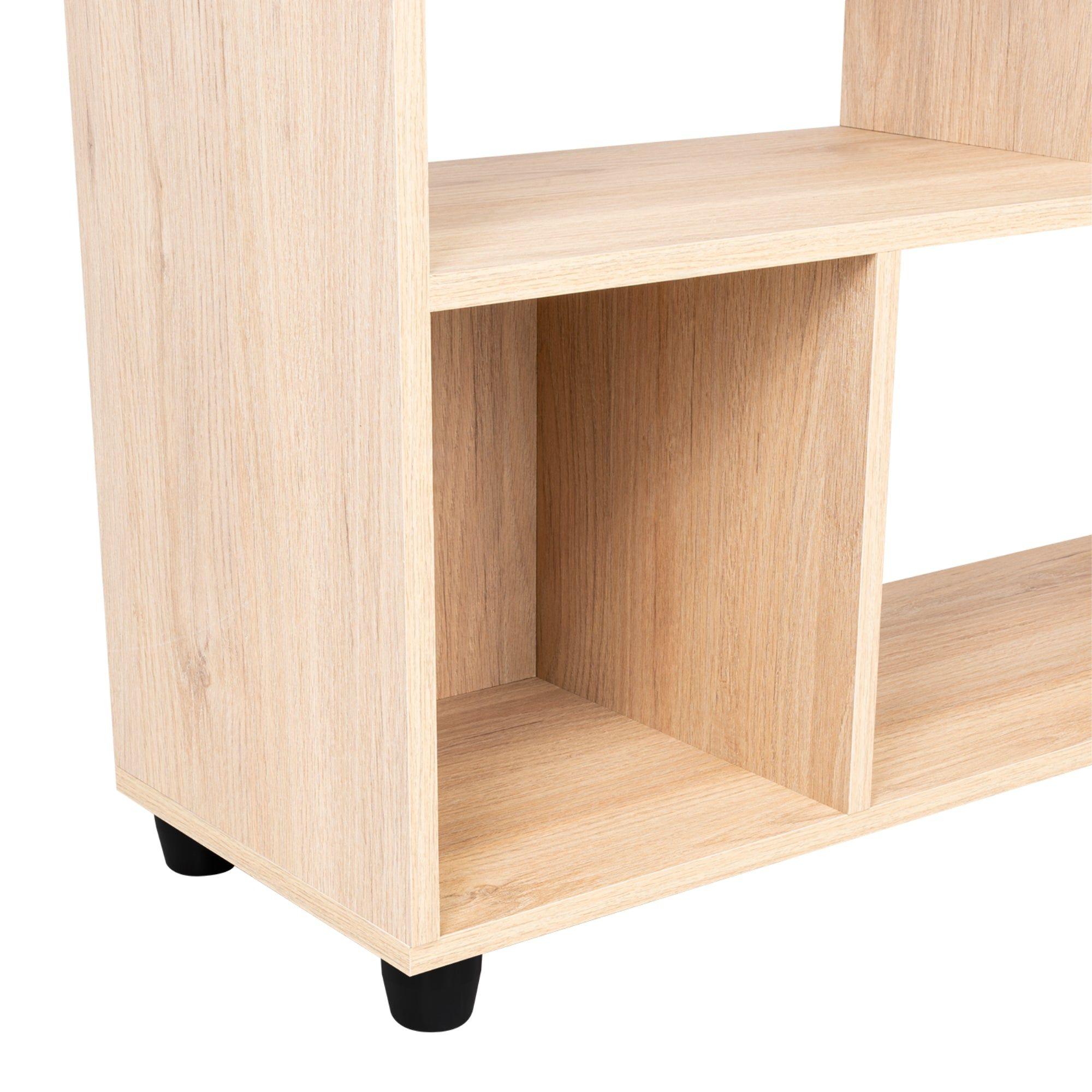 Mueble Biblioteca Organizadora 80,1X122,2X28,8 Cm Café Claro-5