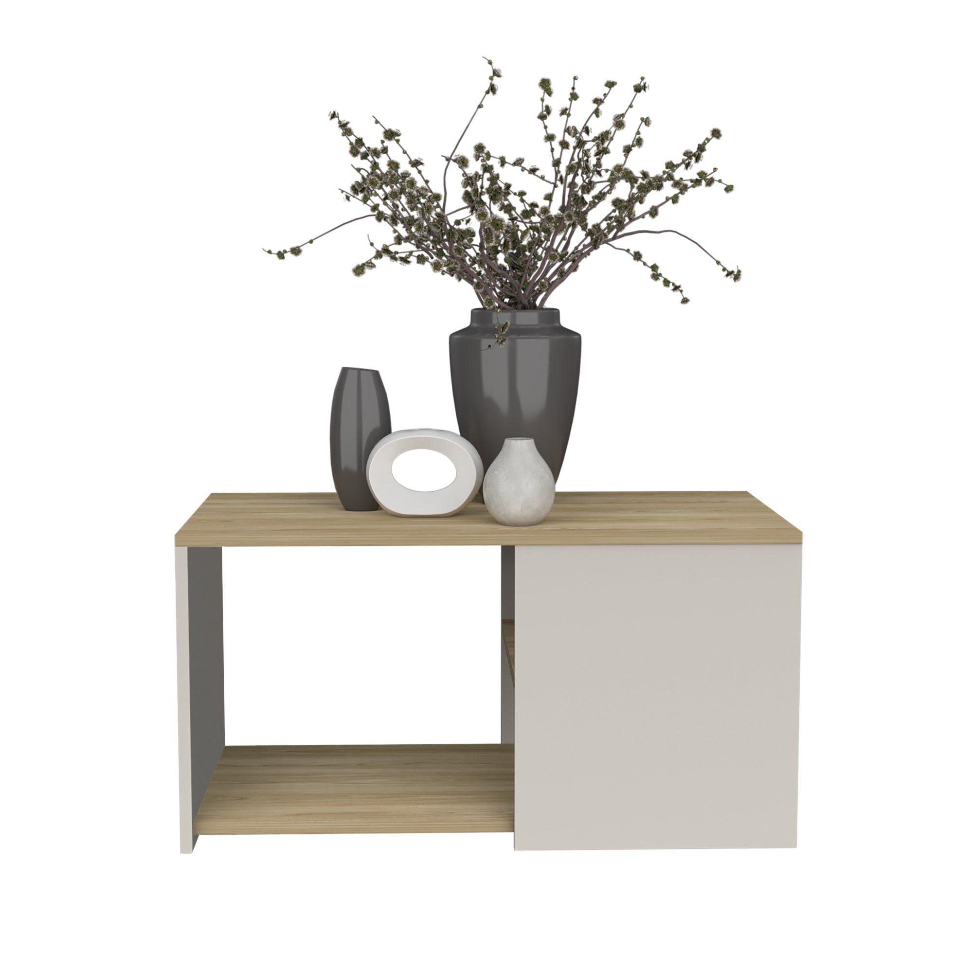 Mesa De Centro Fm Café Claro 42,1X80,1X45,1 Cm-3