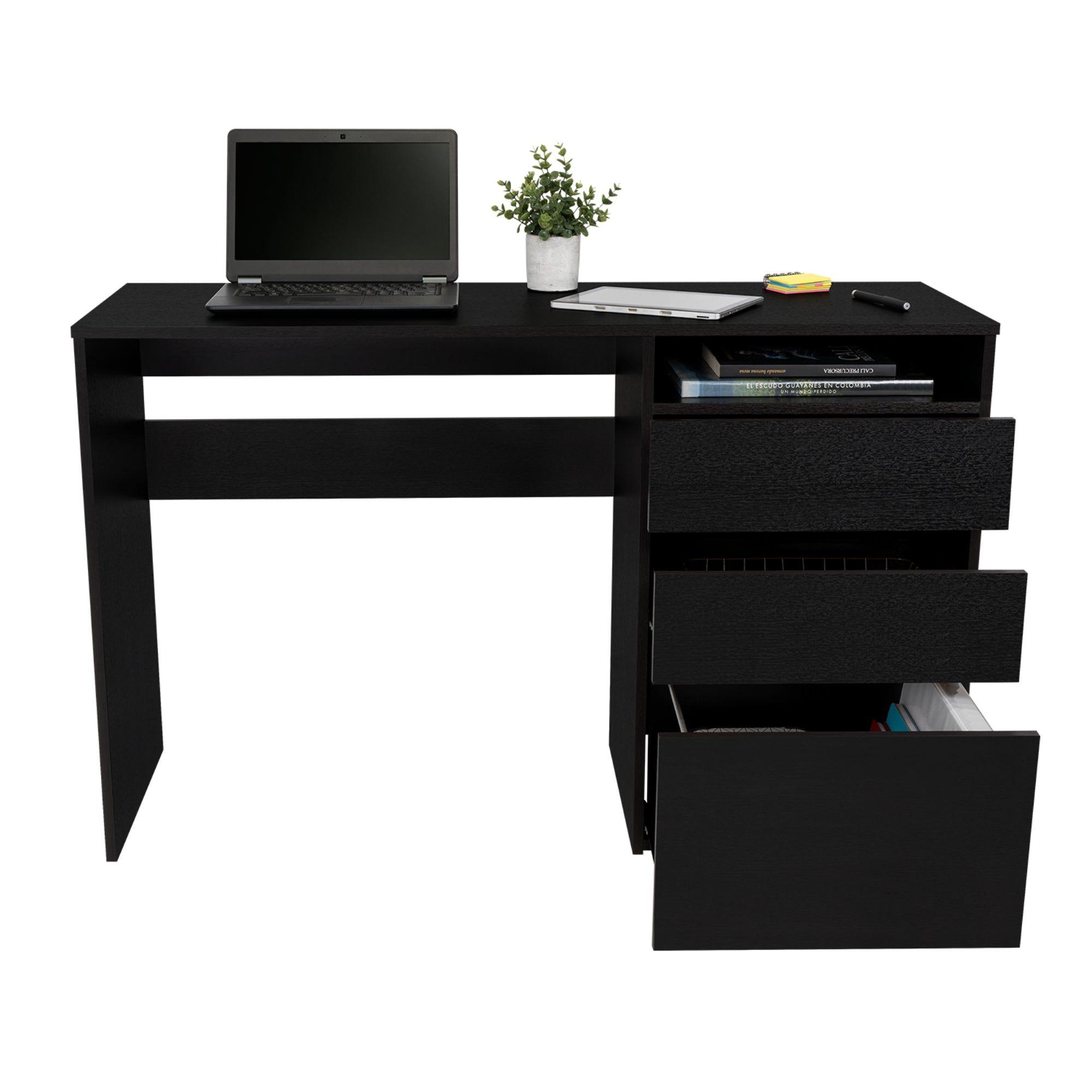ESCRITORIO 3 CAJONES FM-049N - NEGRO-2