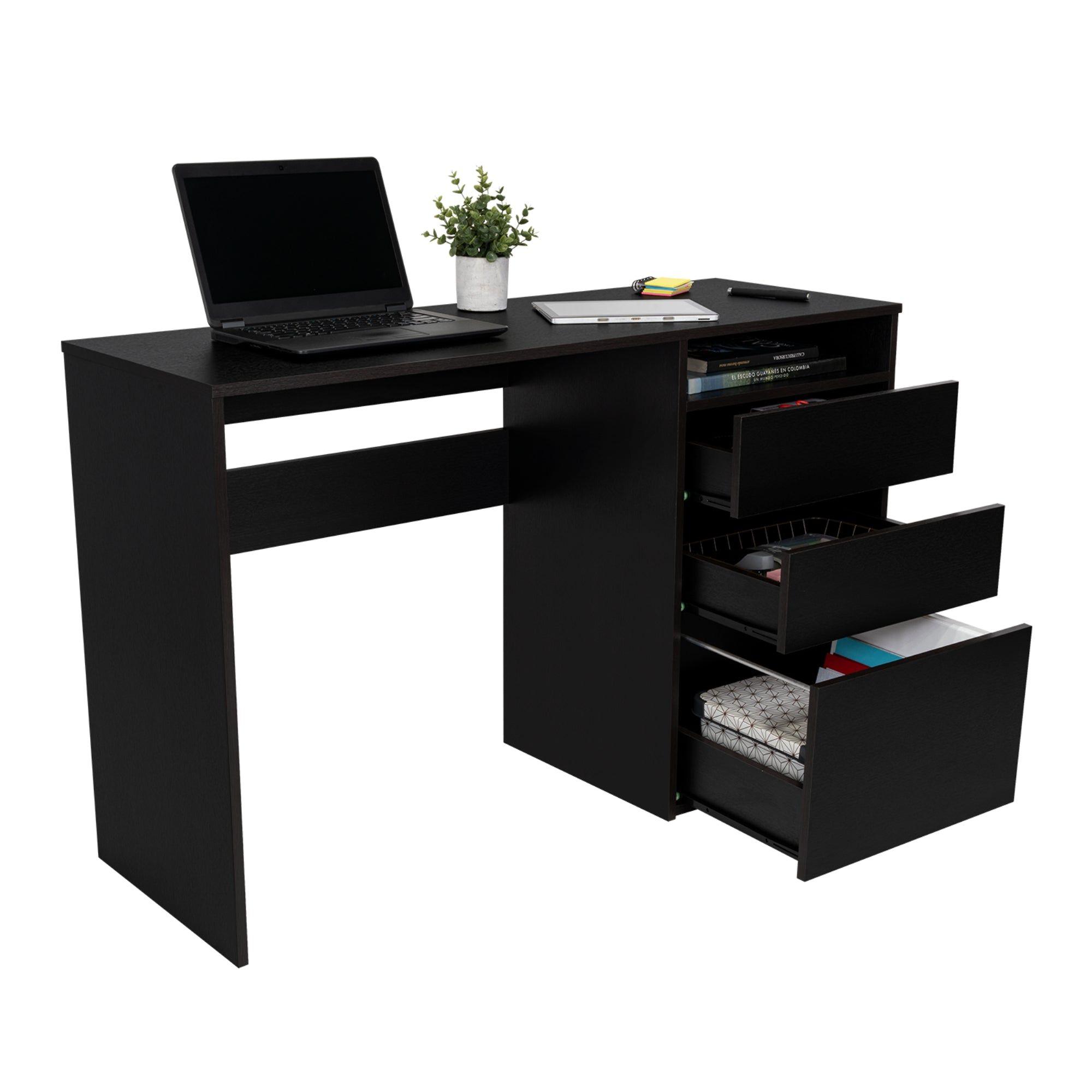 ESCRITORIO 3 CAJONES FM-049N - NEGRO-3