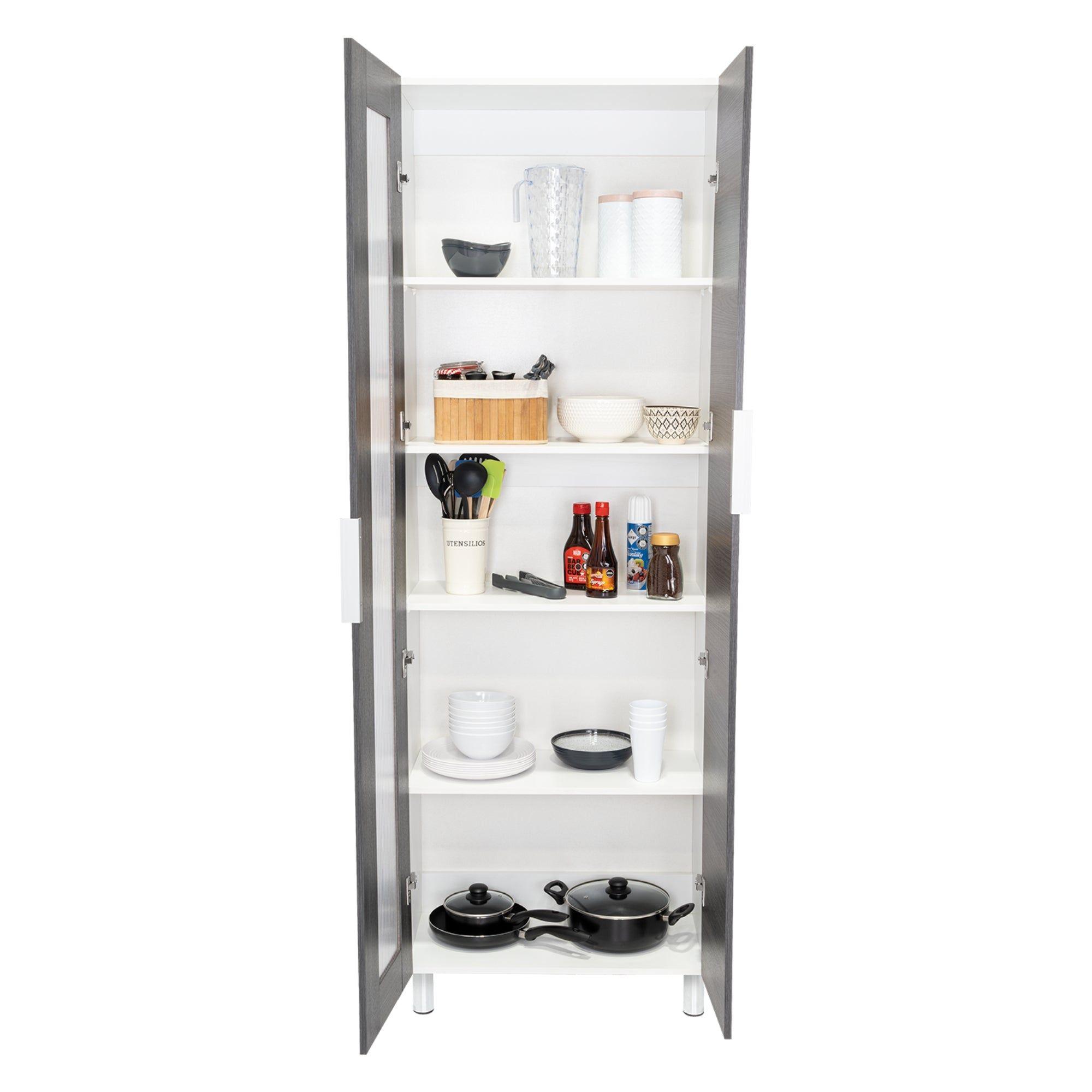 DESPENSA 2 PUERTAS FM-003G GRIS Y BLANCO-2