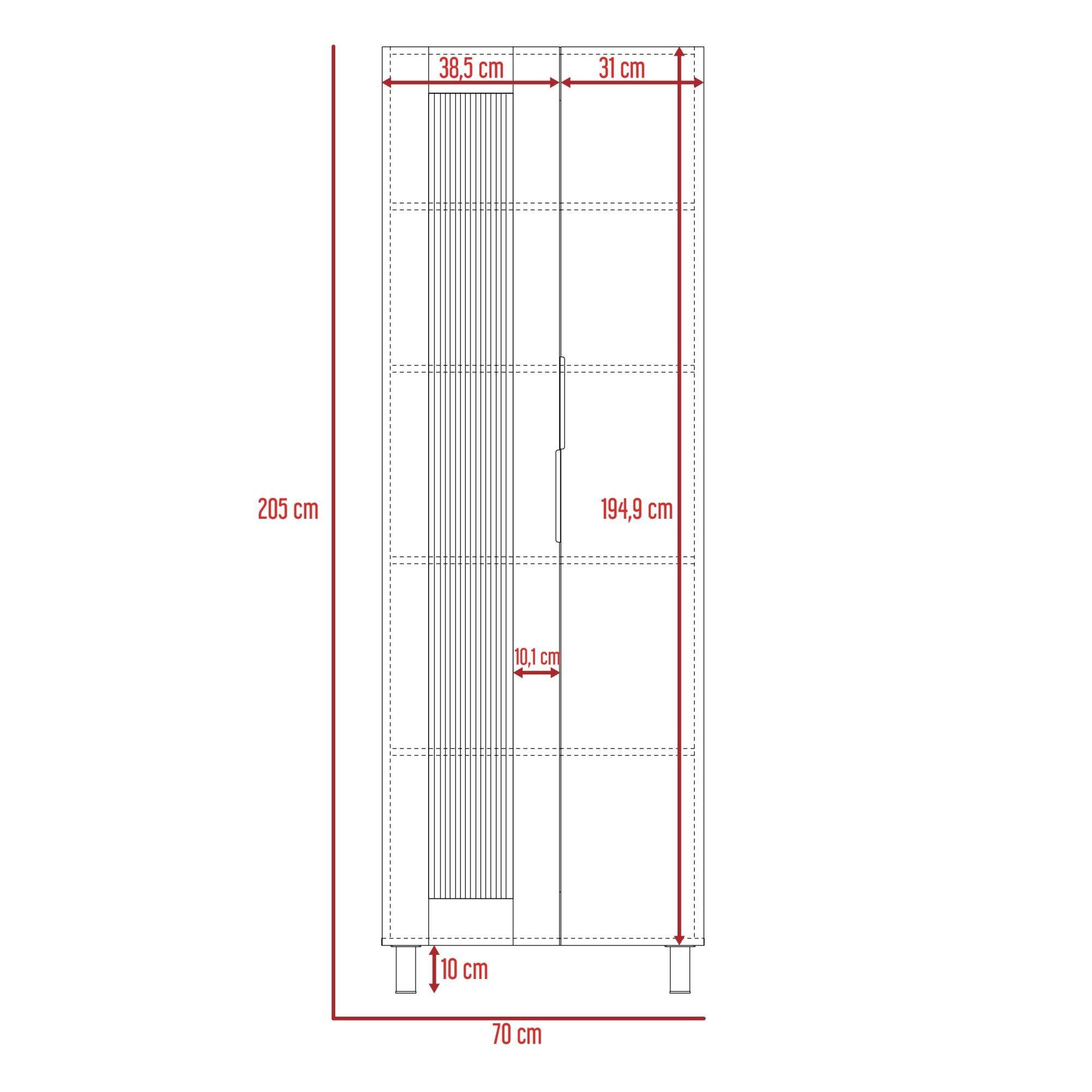 DESPENSA 2 PUERTAS FM-003G GRIS Y BLANCO-7