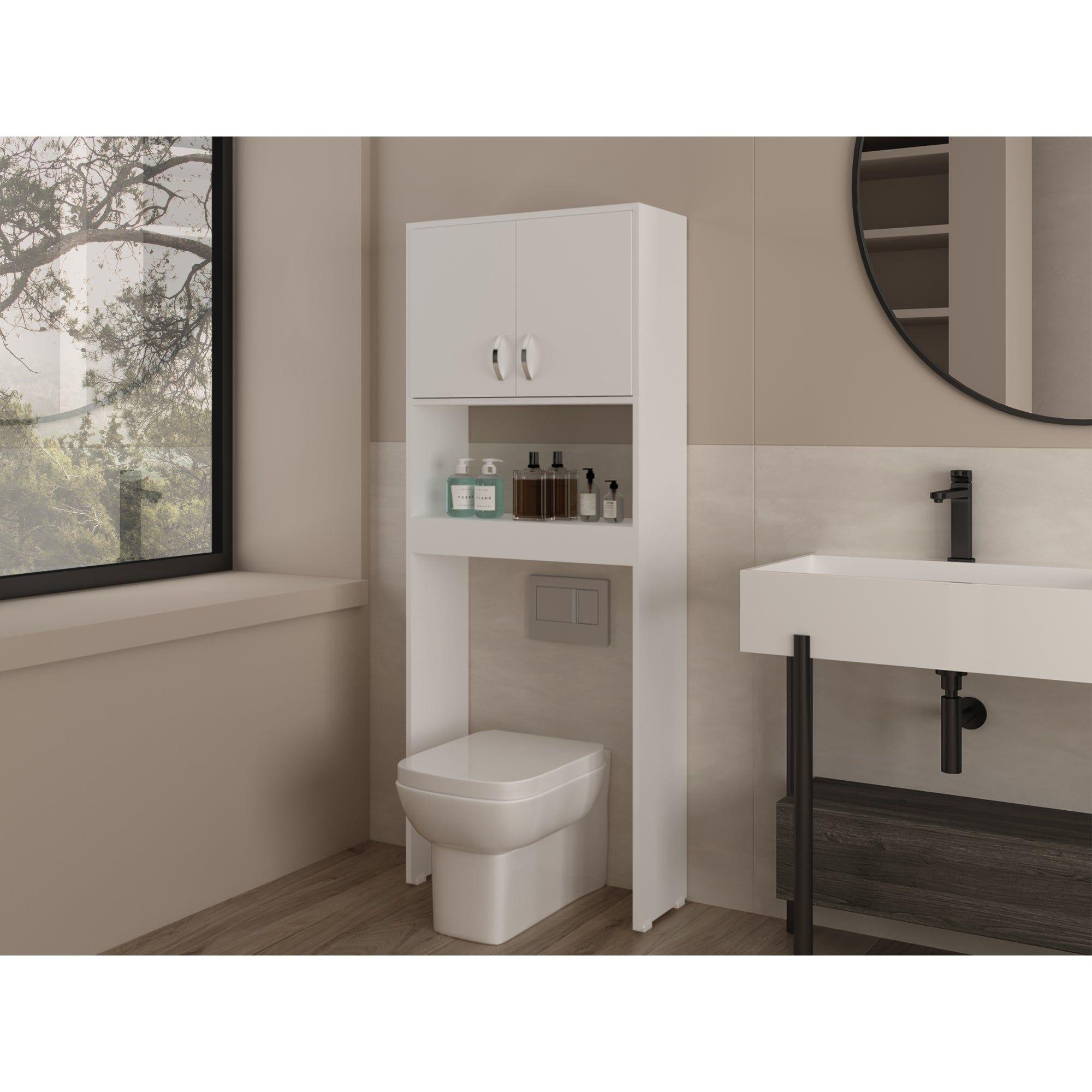 ESTANTE ORGANIZADOR WC 2 PUERTAS FM-013B - BLANCO-4