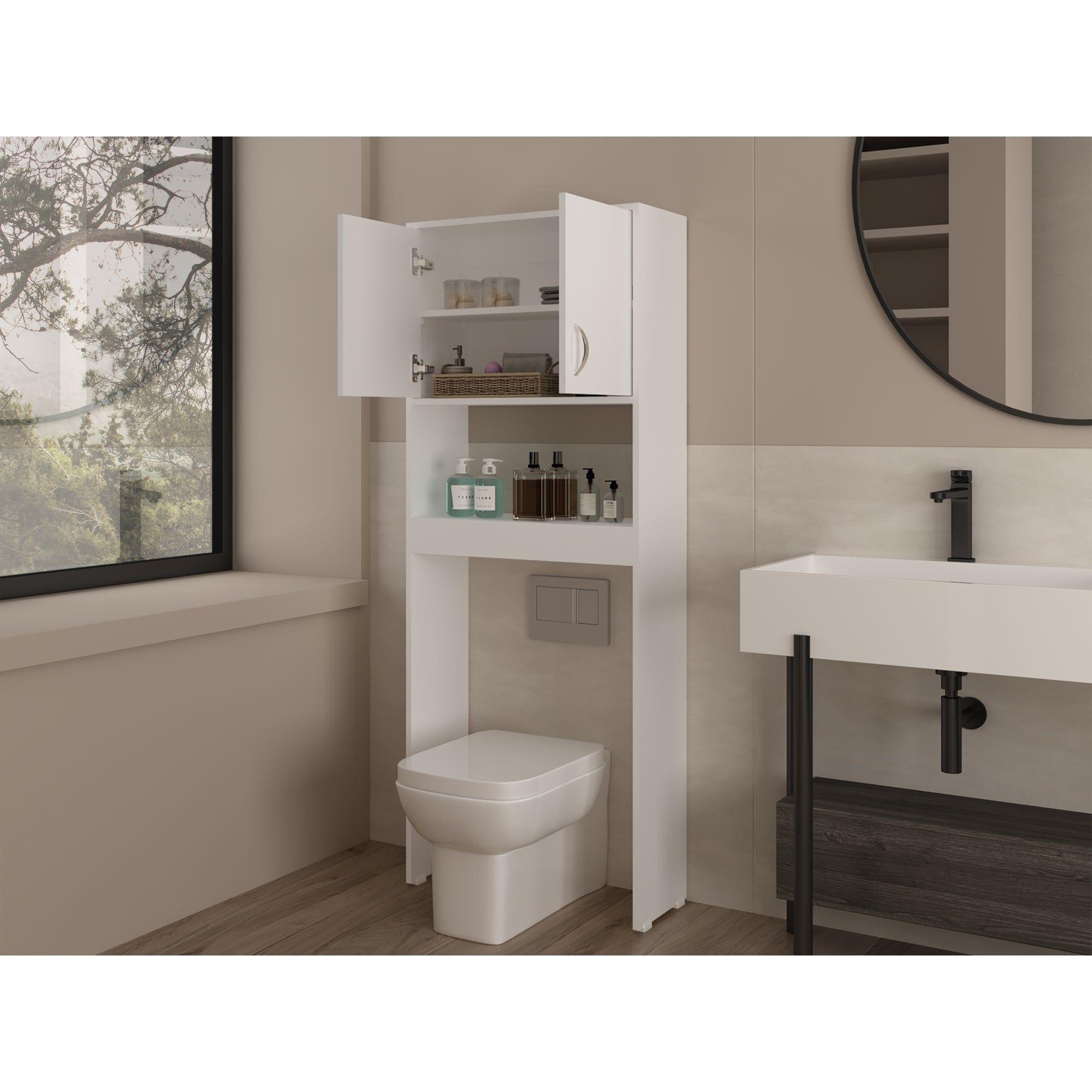 ESTANTE ORGANIZADOR WC 2 PUERTAS FM-013B - BLANCO-5