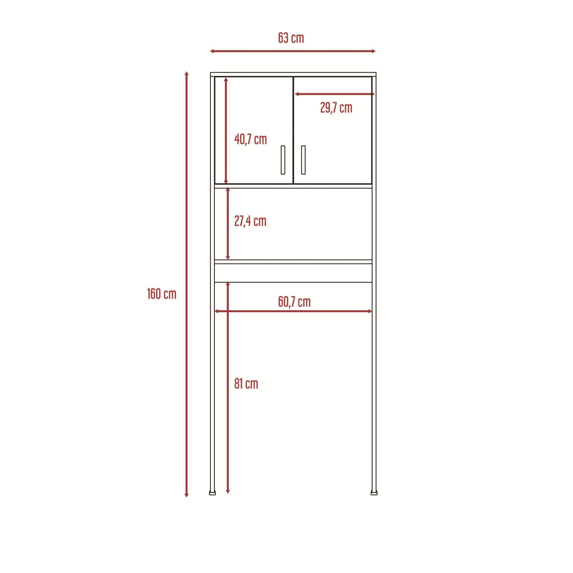 ESTANTE ORGANIZADOR WC 2 PUERTAS FM-013B - BLANCO-7