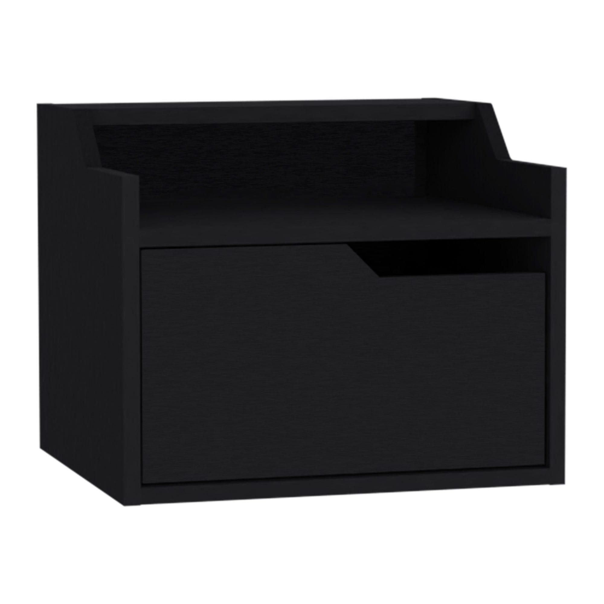 Velador Flotante 1 Cajon 33 X 40 X 34 Cm Negro-2