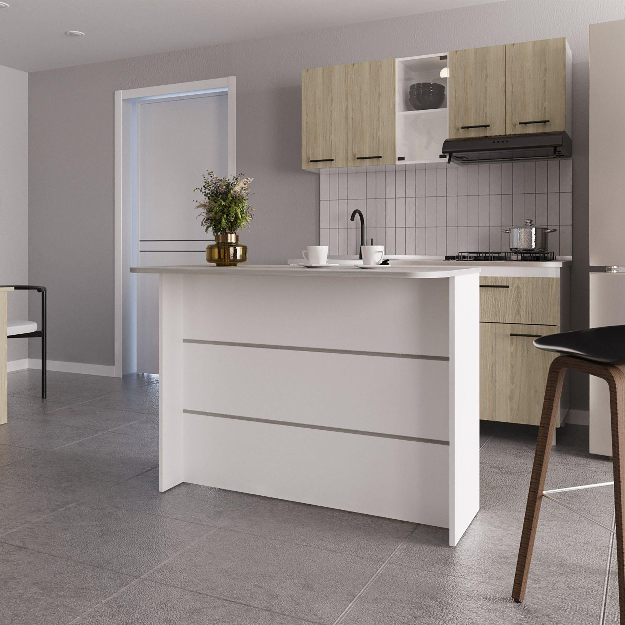 ISLA COCINA 120X60X90 CM FM-003G GRIS-4
