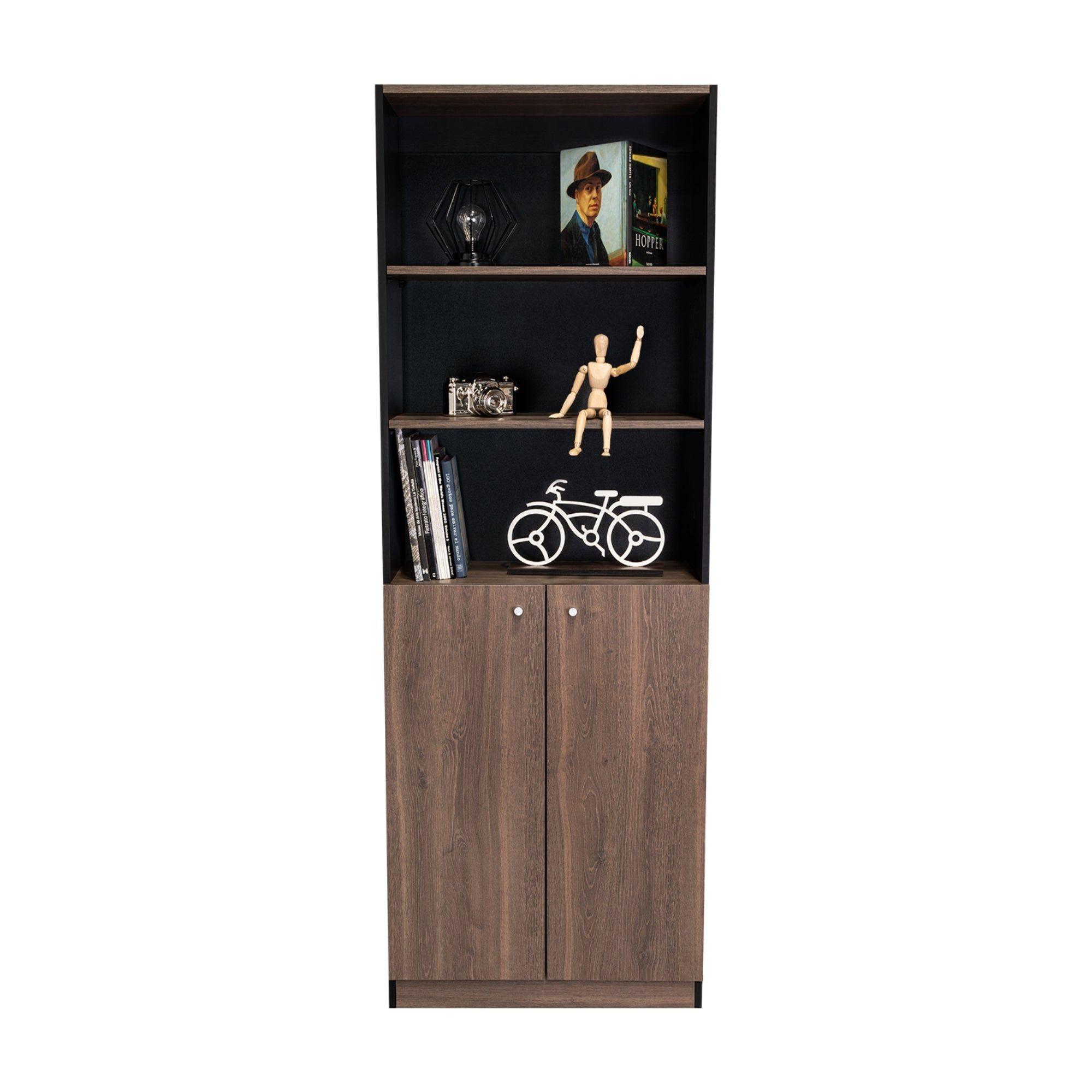 Estante Organizador De Libros 2 Puertas 180,6X62,8X29,9 Cm-3