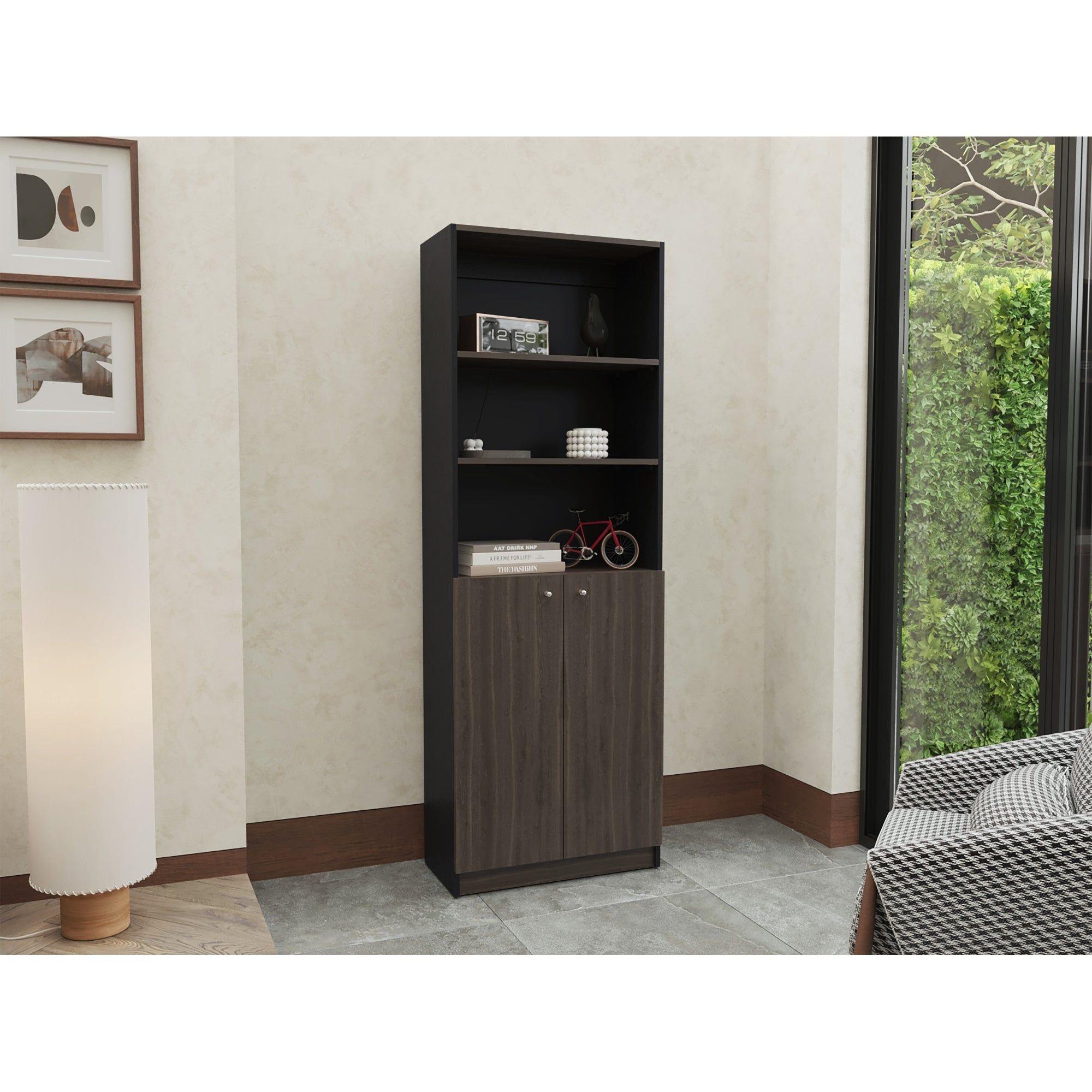 Estante Organizador De Libros 2 Puertas 180,6X62,8X29,9 Cm-8