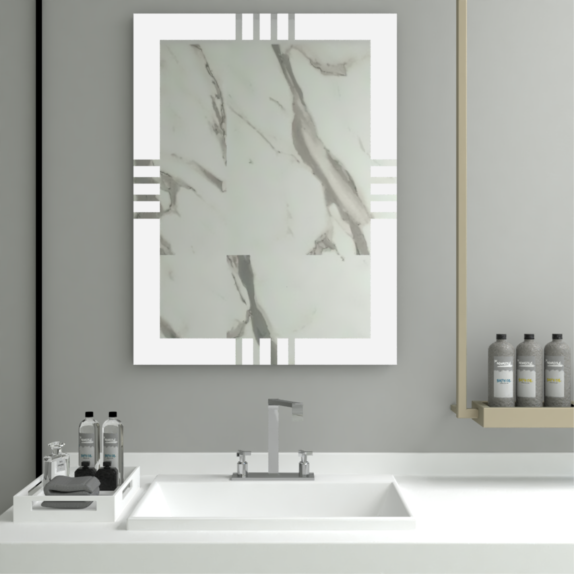 ESPEJO RECTANGULAR 80x60x1,9 CM FM-061-2