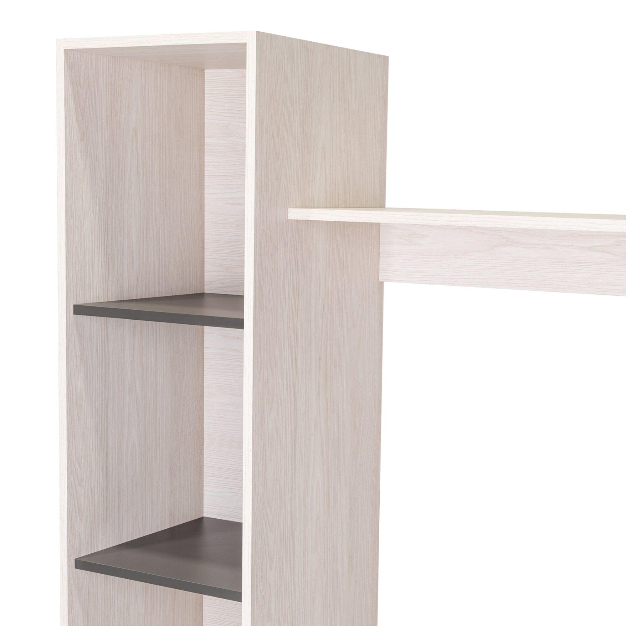 Centro De Entretenimiento Tv 60" Gris 176.8X202X35 Cm-5