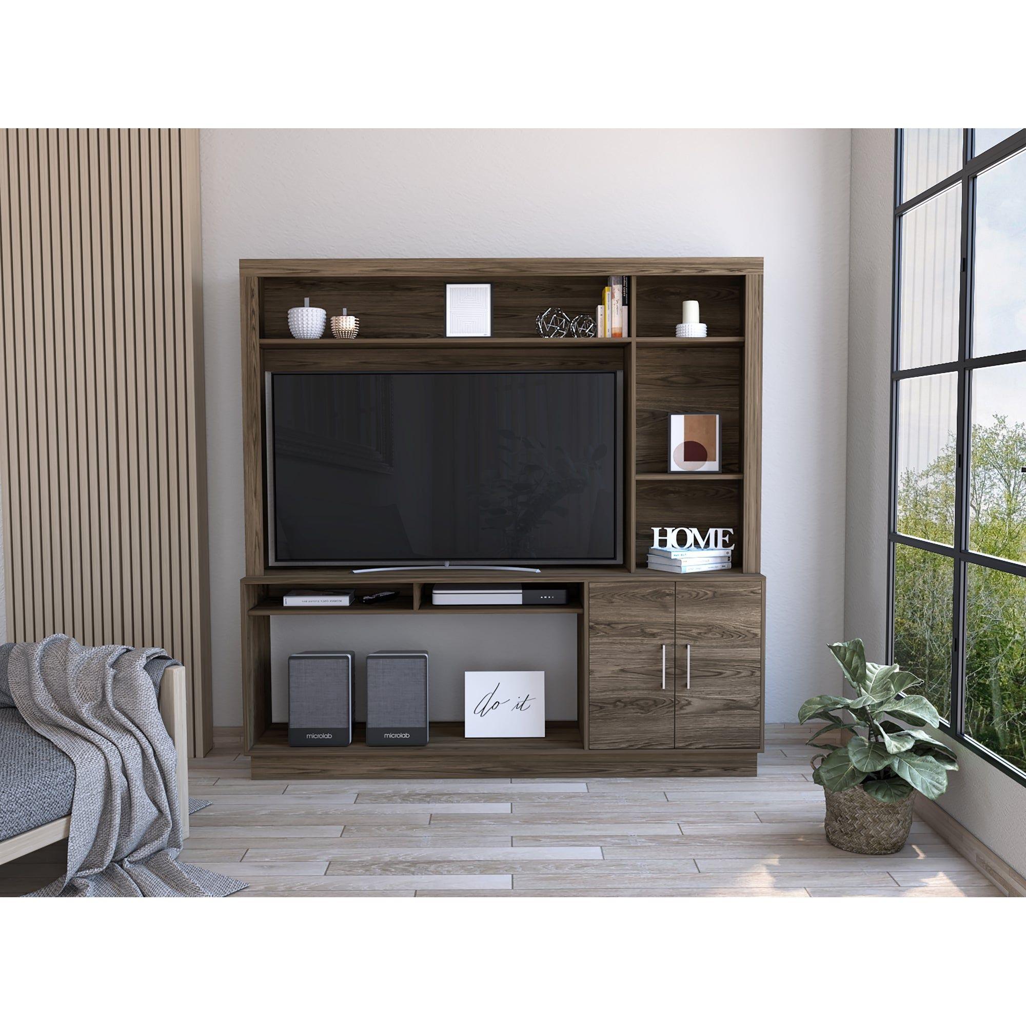 ESTANTE TV 55" FM-041C - CAFÉ OSCURO-4