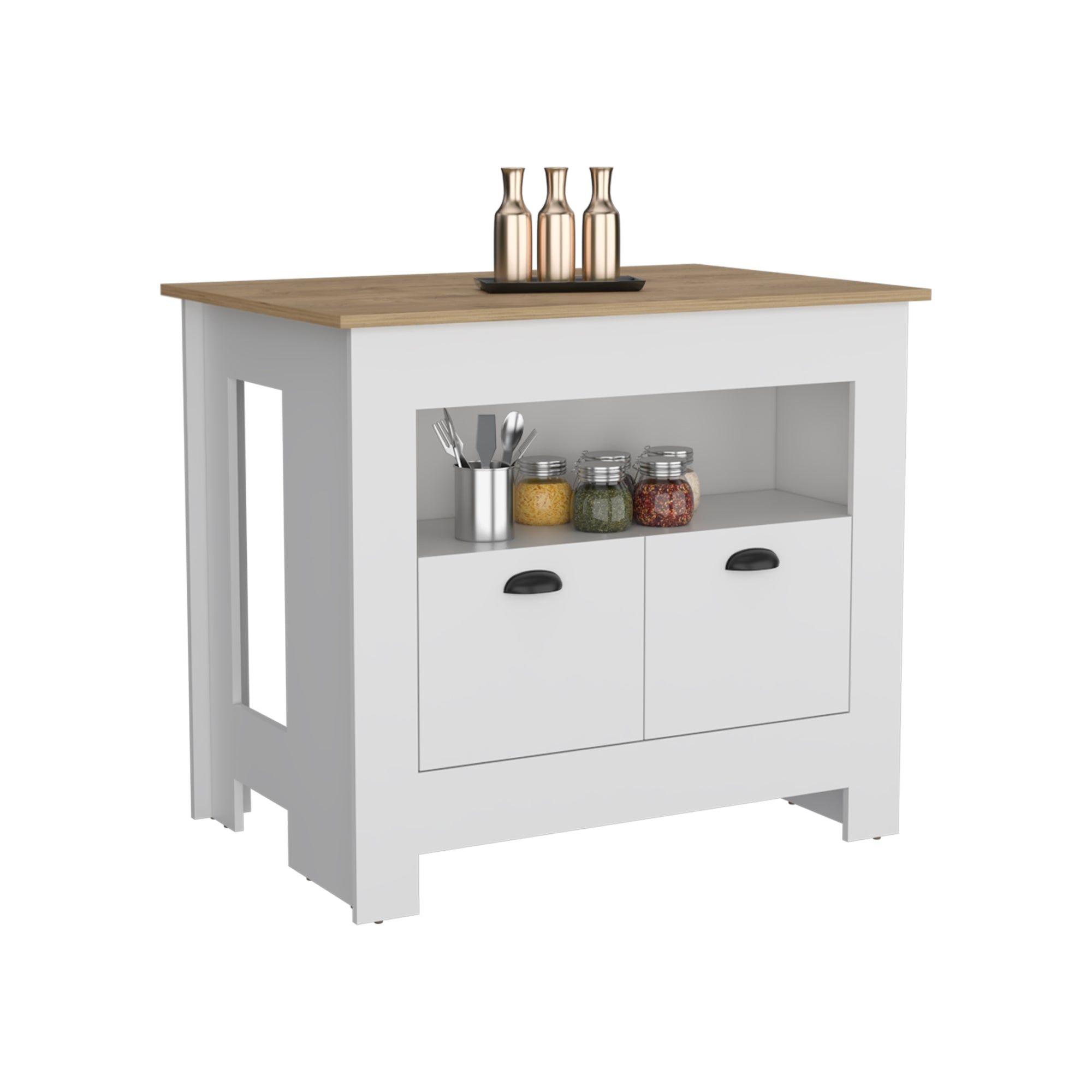 ISLA DE COCINA 2 PUERTAS FM-005B BLANCO-3