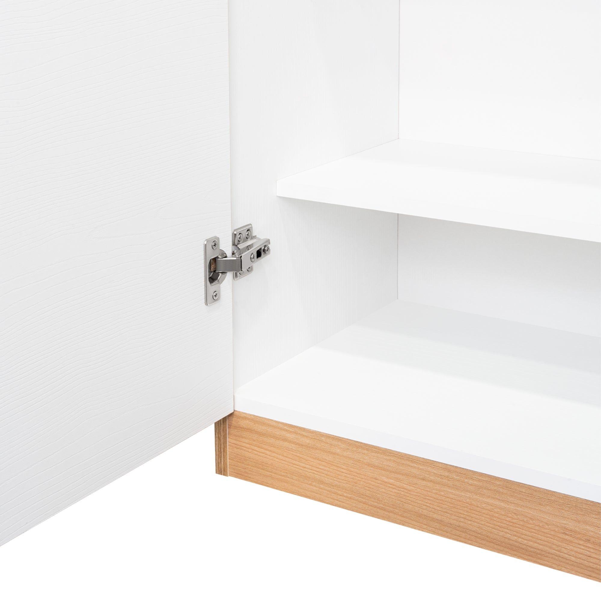 Mueble Despensa De Cocina 2 Puertas 160,7X70X36,3 Cm Café Claro-5