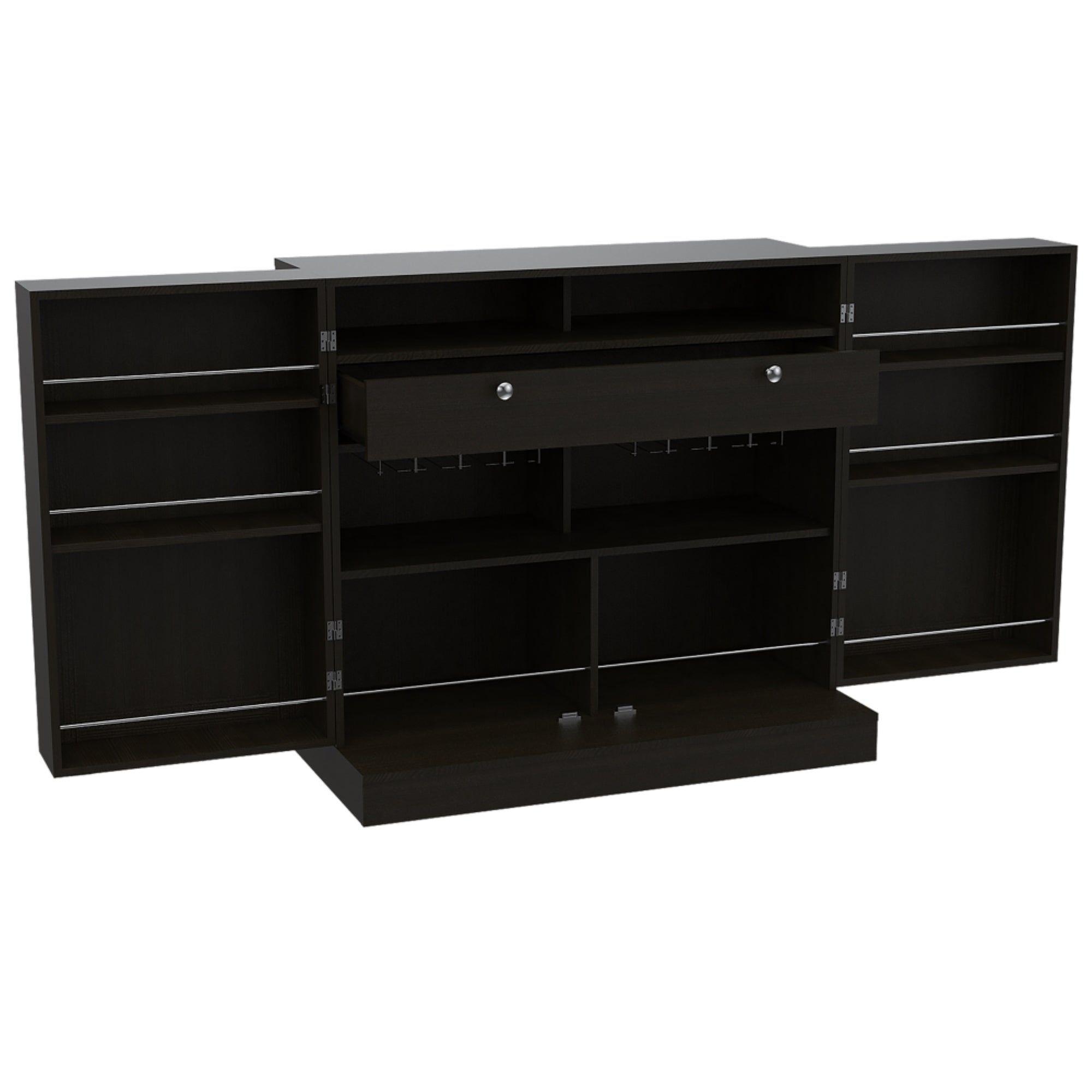 Bar Extensible 2 Puertas 1 Cajon Fm-011N Negro-5