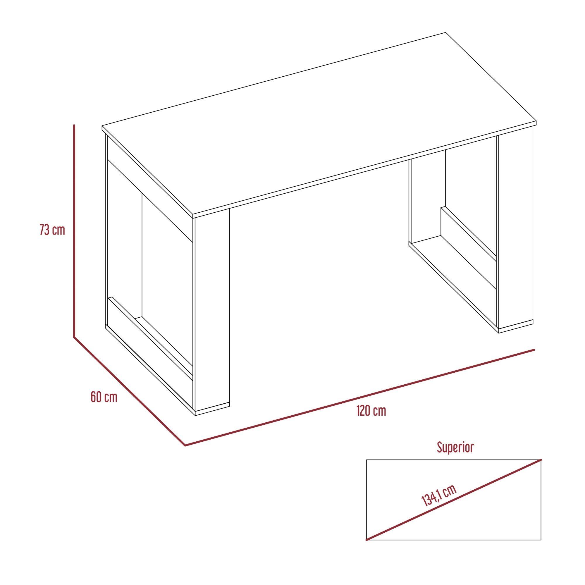 ESCRITORIO 120X73X60 CM FM-057B - BLANCO-5