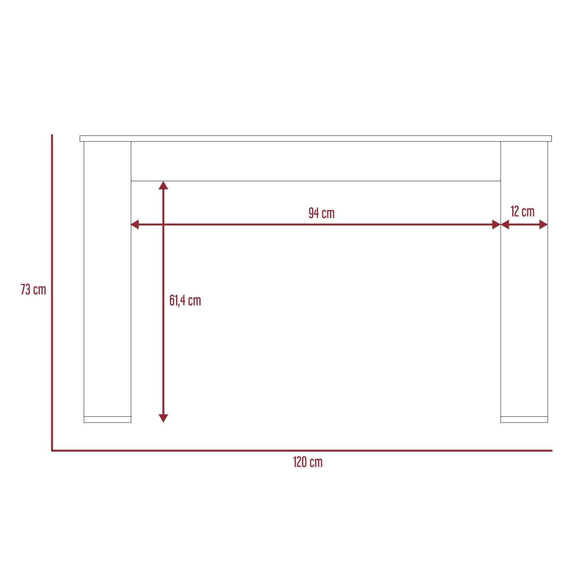 ESCRITORIO 120X73X60 CM FM-057B - BLANCO-6