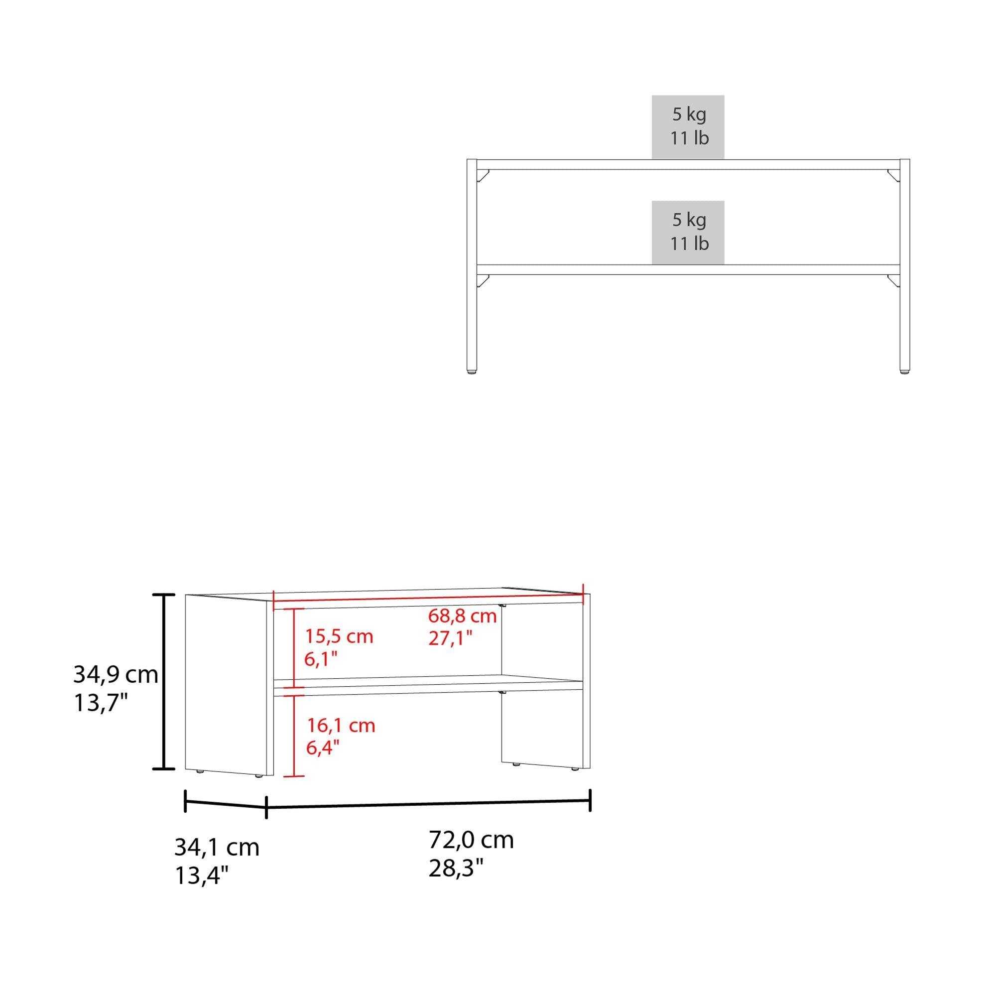 Zapatero Apilable 34,9x72x34,1 Cm Café Oscuro-5