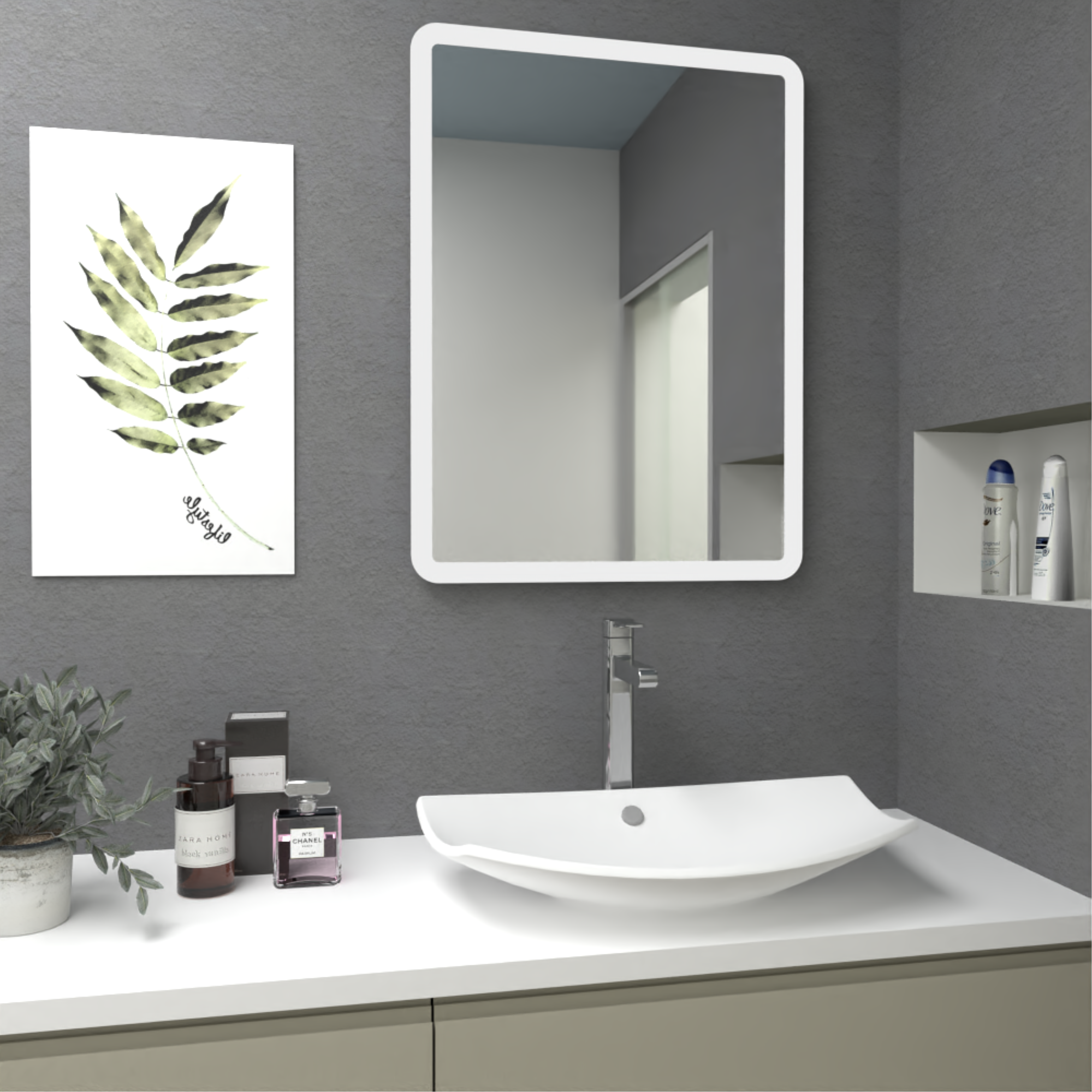 ESPEJO RECTANGULAR 60x80x1,9 CM FM-058-3