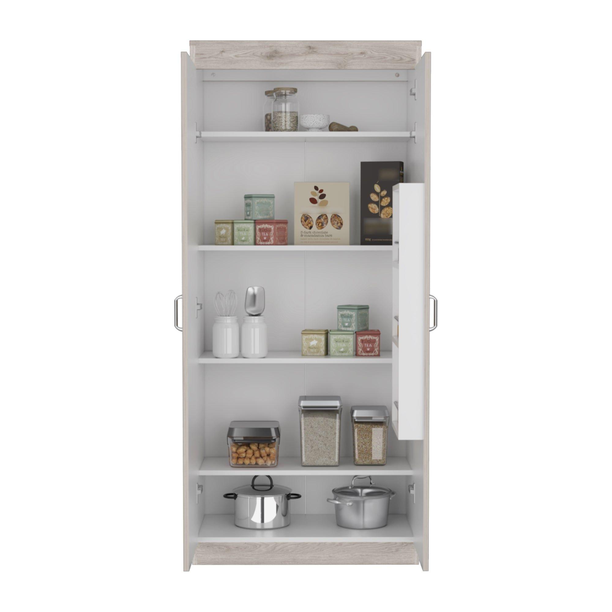MUEBLE ALACENA 2 PUERTAS FM-012C - CAFÉ CLARO-2