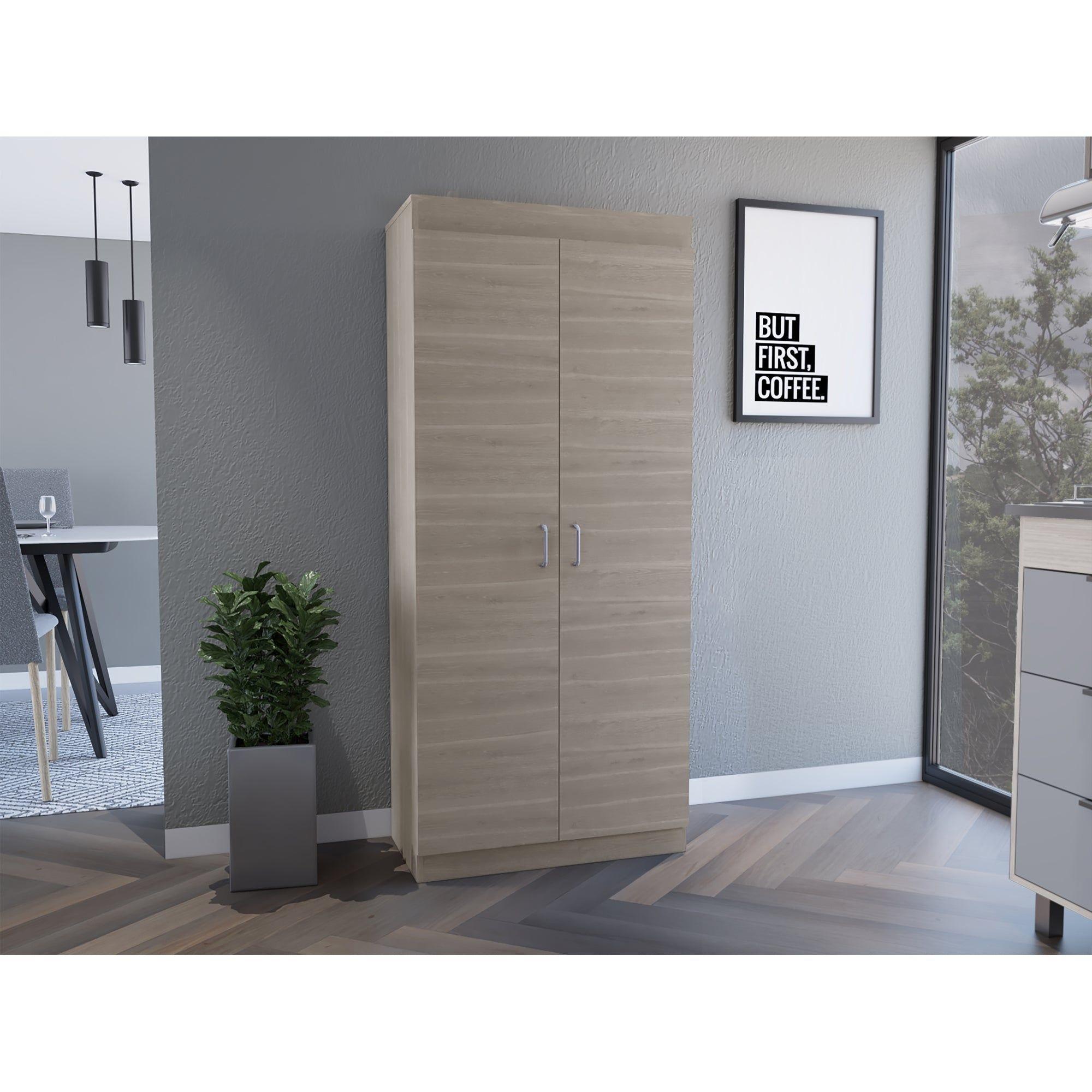 MUEBLE ALACENA 2 PUERTAS FM-012C - CAFÉ CLARO-4