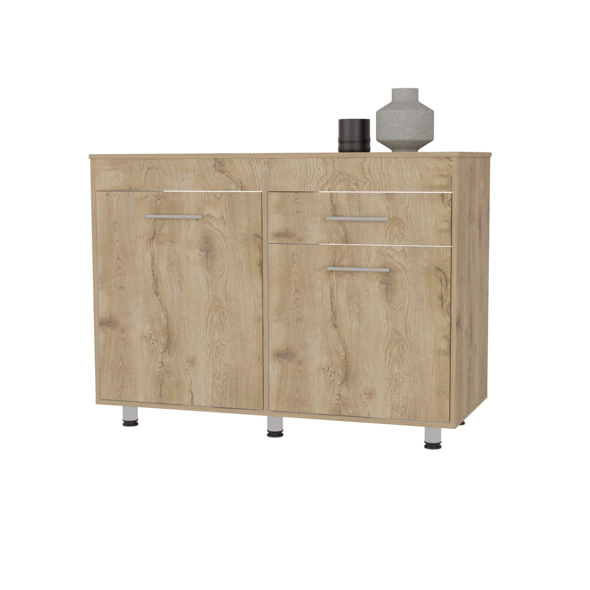 MUEBLE BASE 3 PUERTAS 1 CAJON MEALMINA FM-008C - CAFE CLARO-2