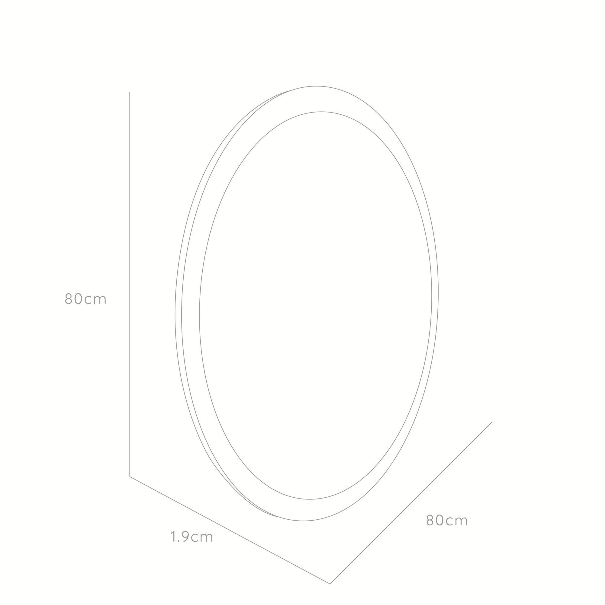 Espejo Circular Ary Marco Madera 80X80 cm-7