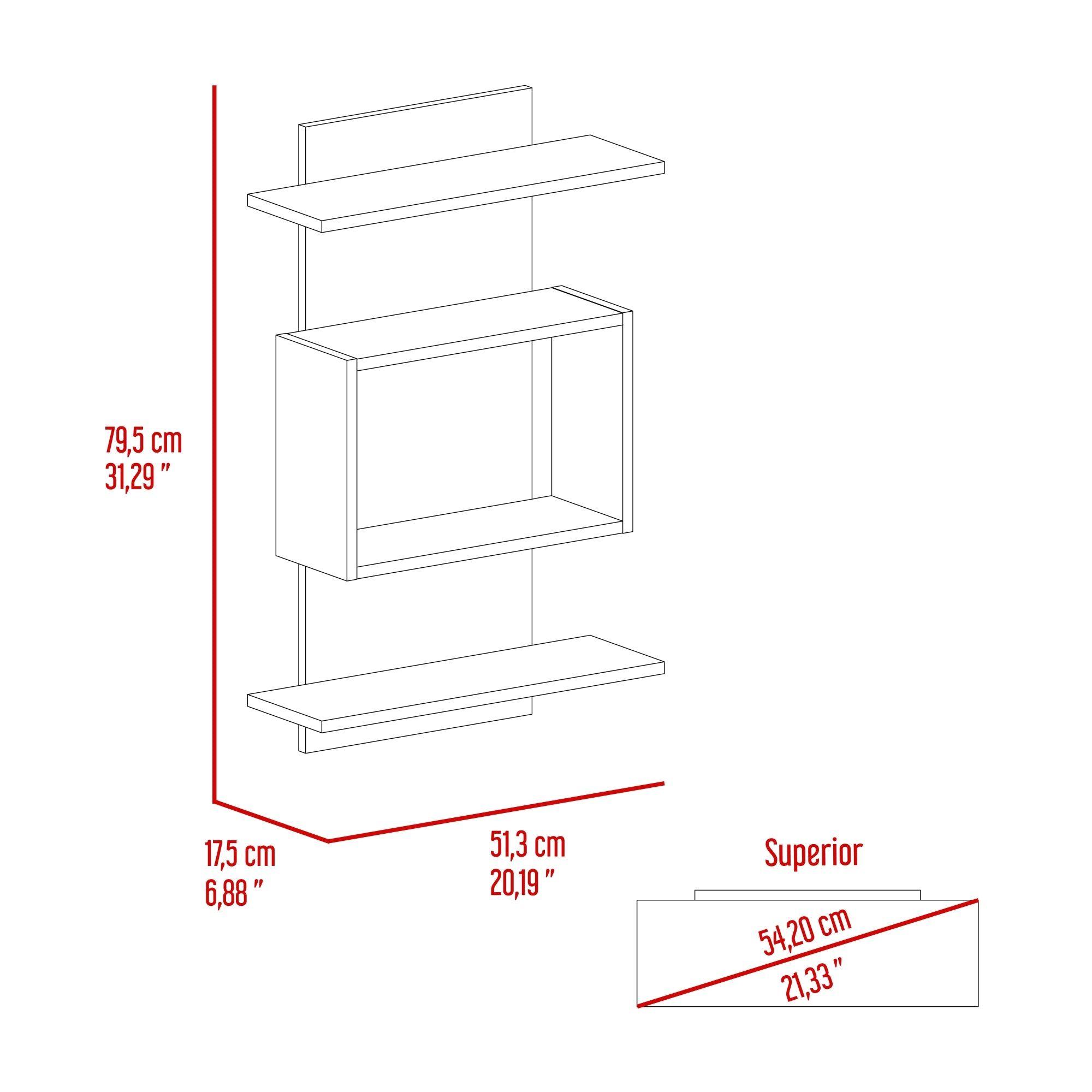 Mueble Organizador Baño Café Claro Y Blanco-4