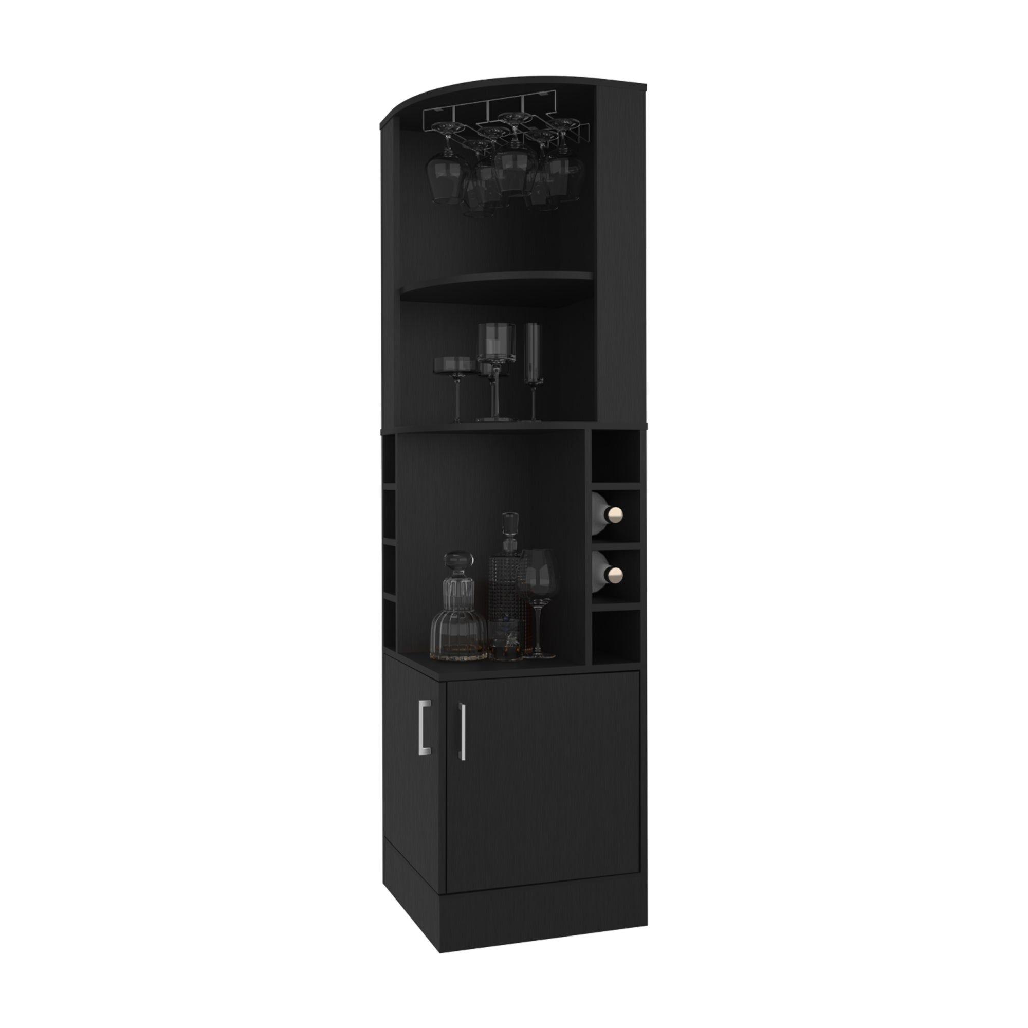 BAR ESQUINERO SOPORTE PARA COPAS FM-001N - NEGRO-2