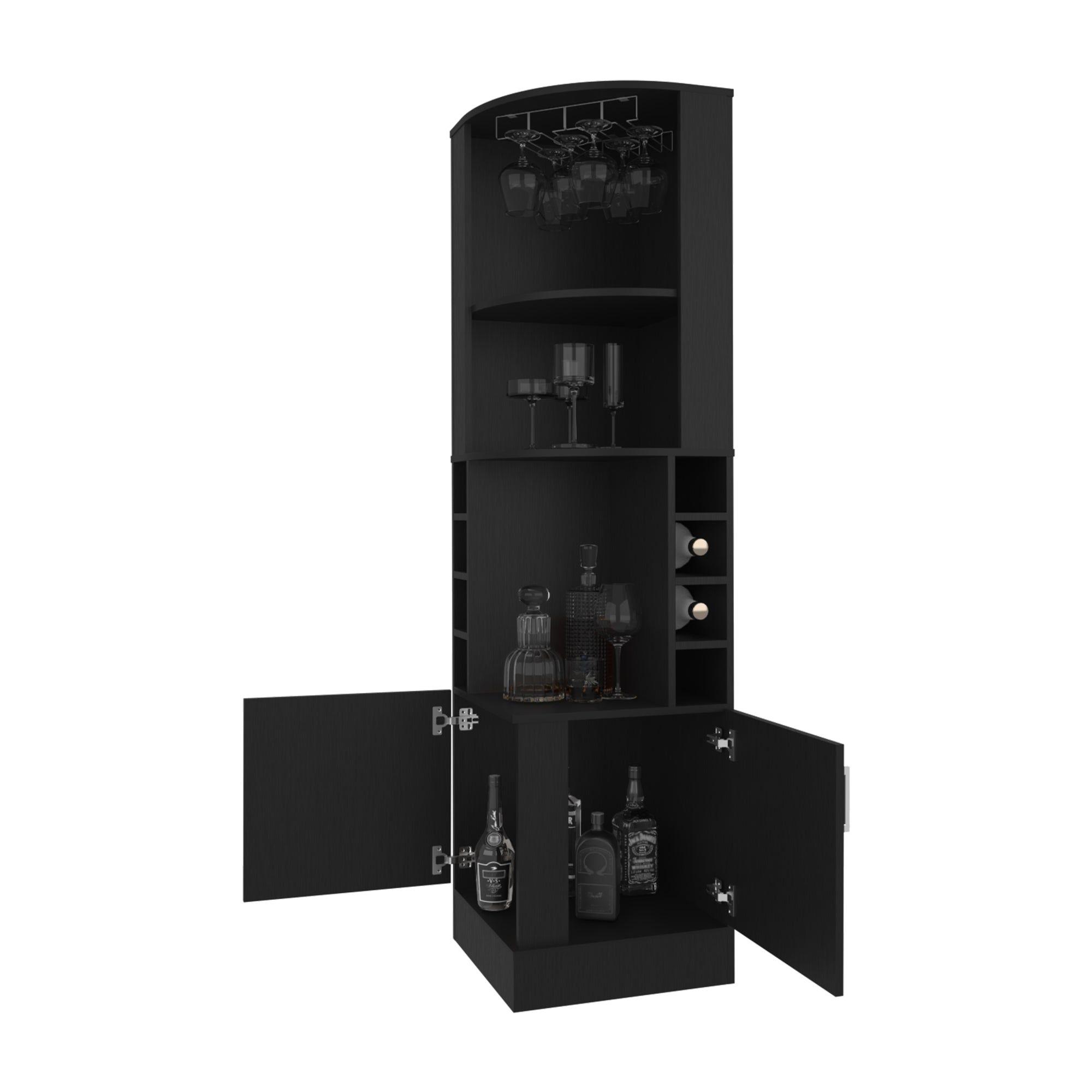BAR ESQUINERO SOPORTE PARA COPAS FM-001N - NEGRO-3