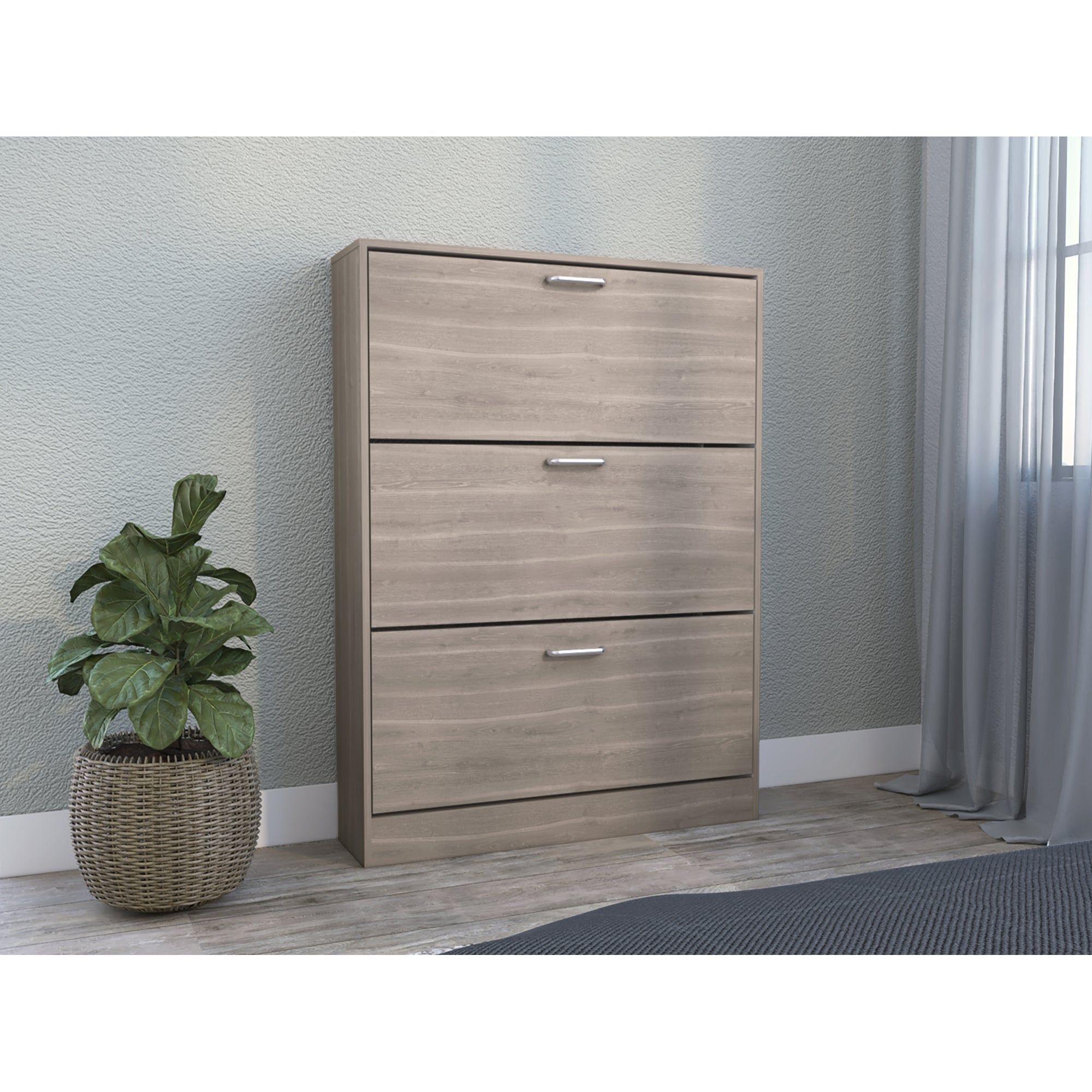 Mueble Zapatero 128,7X94,2X24 Cm Beige-5