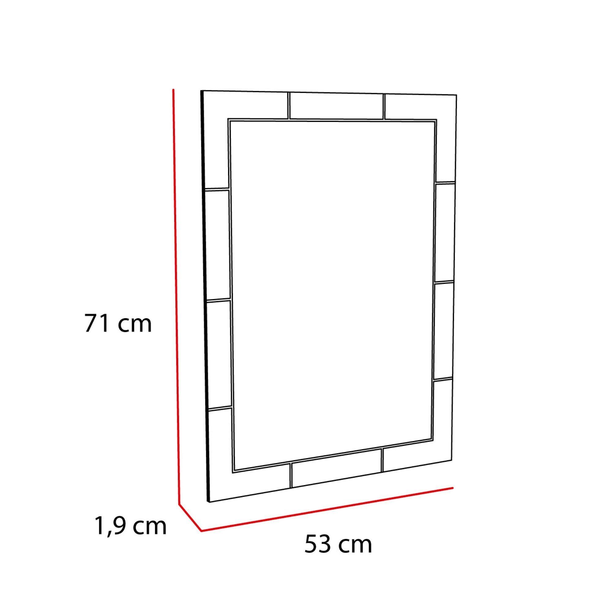 ESPEJO RECTANGULAR 71x53x1,9 CM FM-067-3