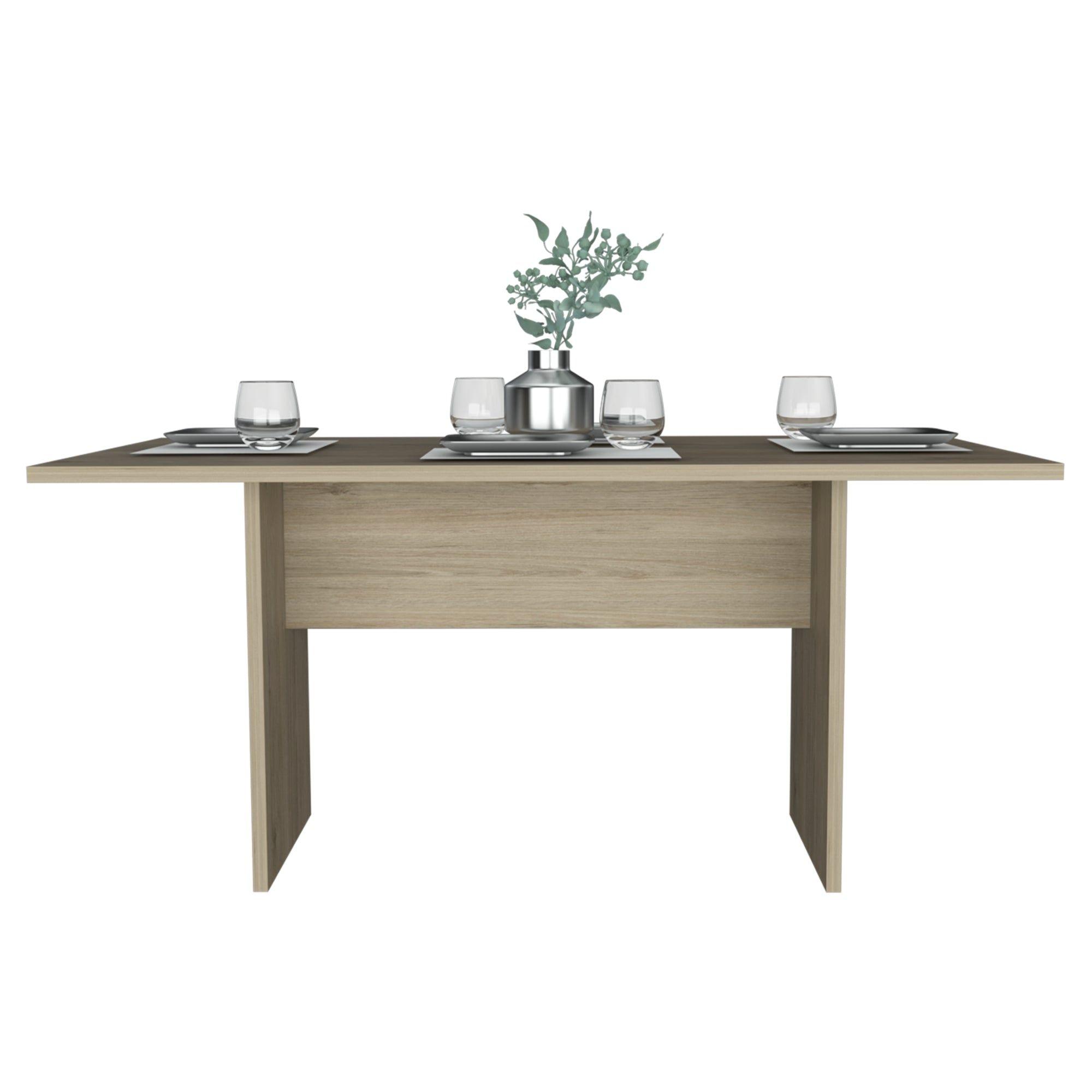 MESA DE COMEDOR FM-001C CAFÉ CLARO-2