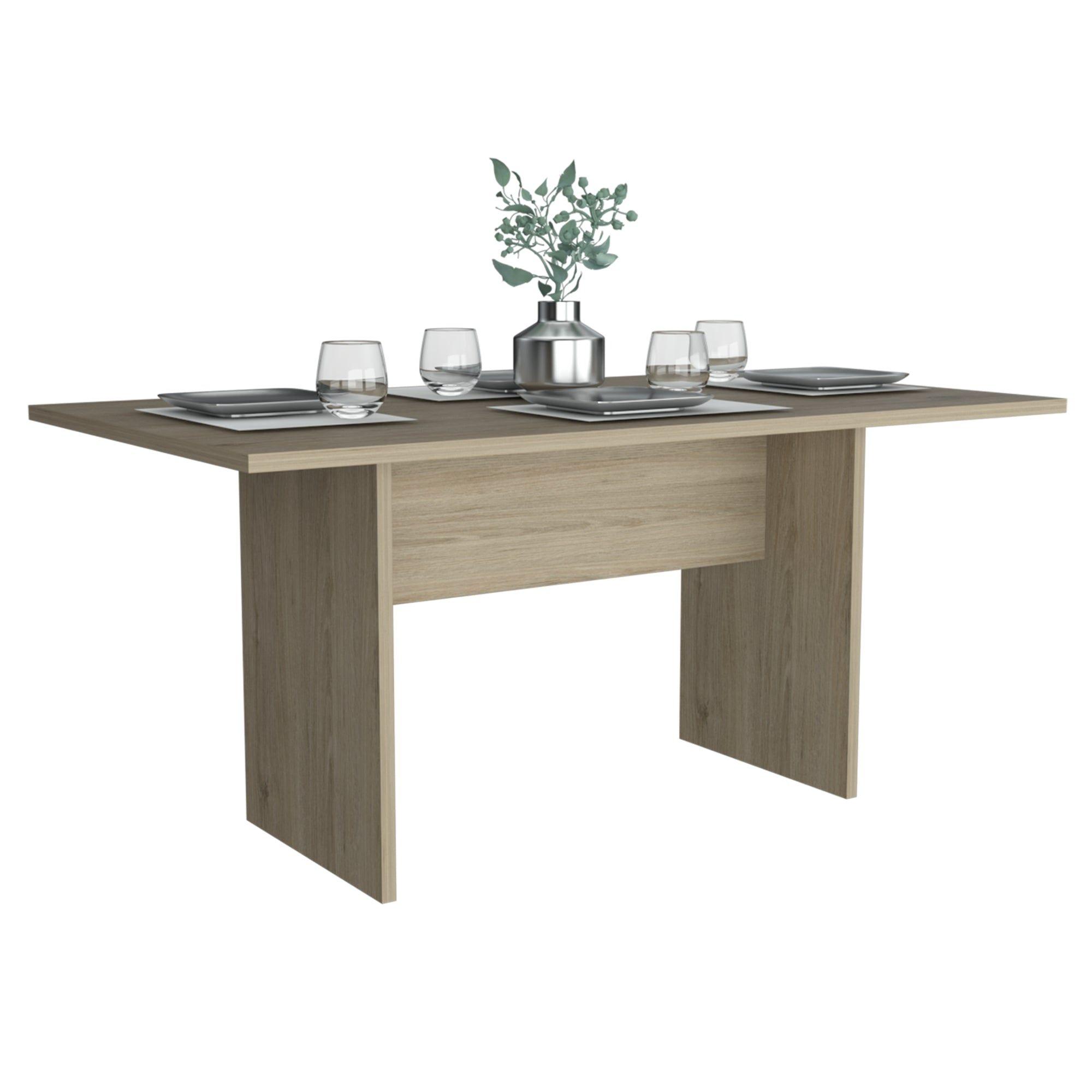 MESA DE COMEDOR FM-001C CAFÉ CLARO-3