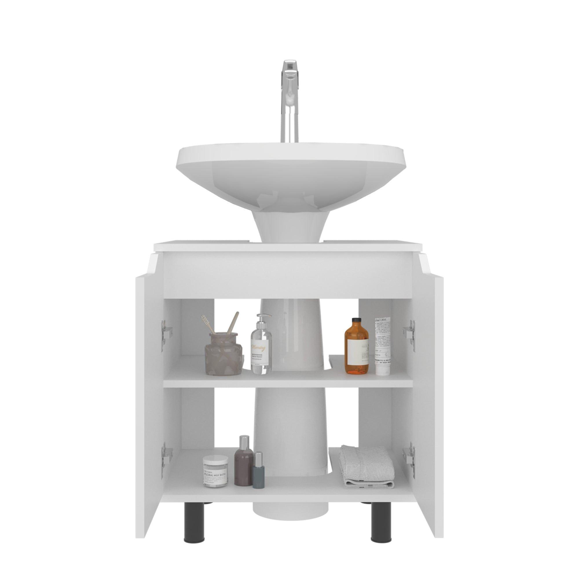 Mueble Para Lavamanos 2 Puertas Blanco-2