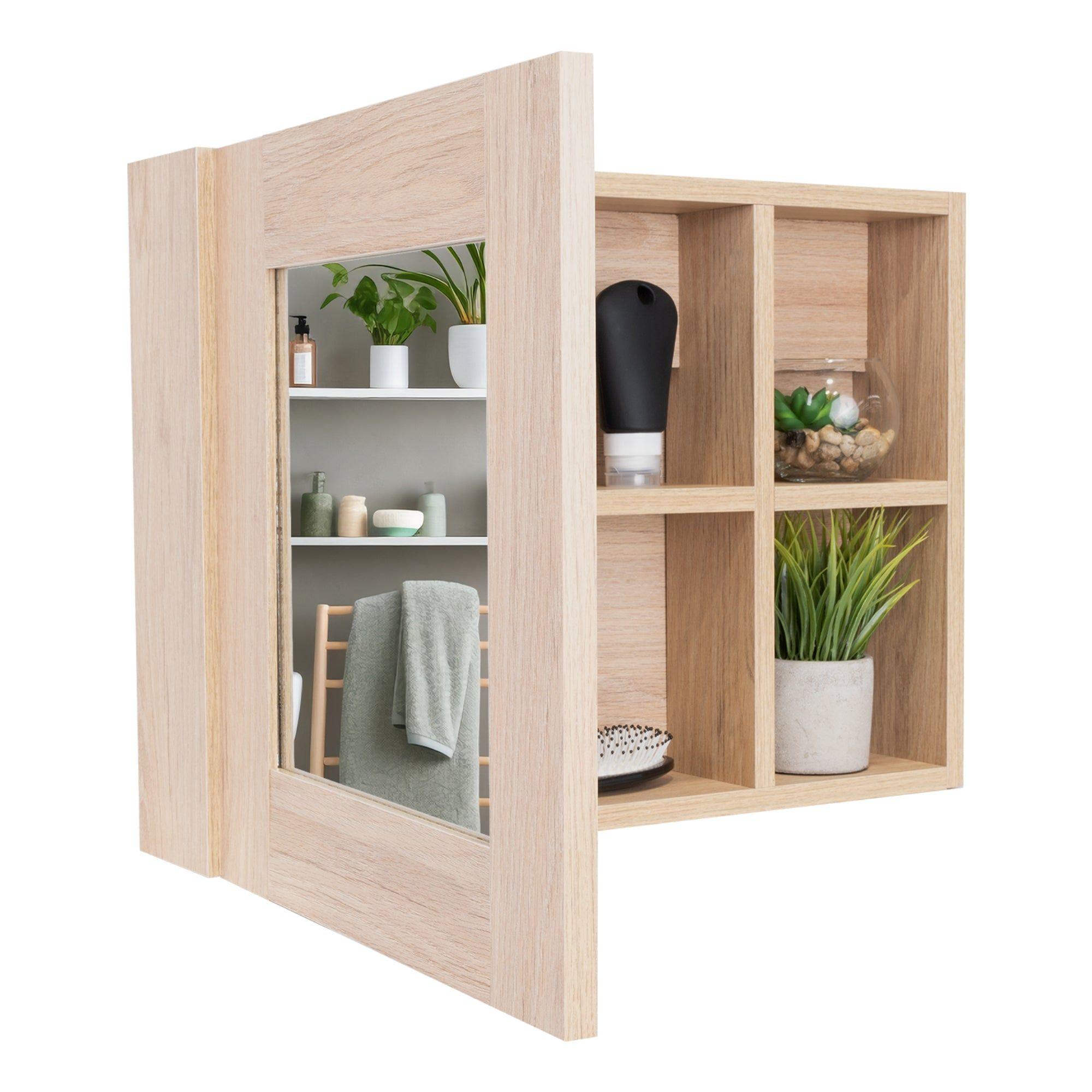 Botiquin 1 Puerta 40X55X12.1 Cm Café Claro-2