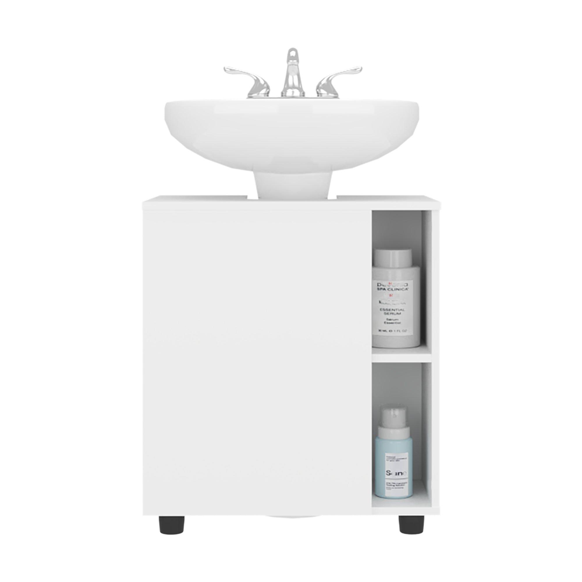 Mueble Para Lavamanos 1 Puerta 4 Espacios Blanco-2