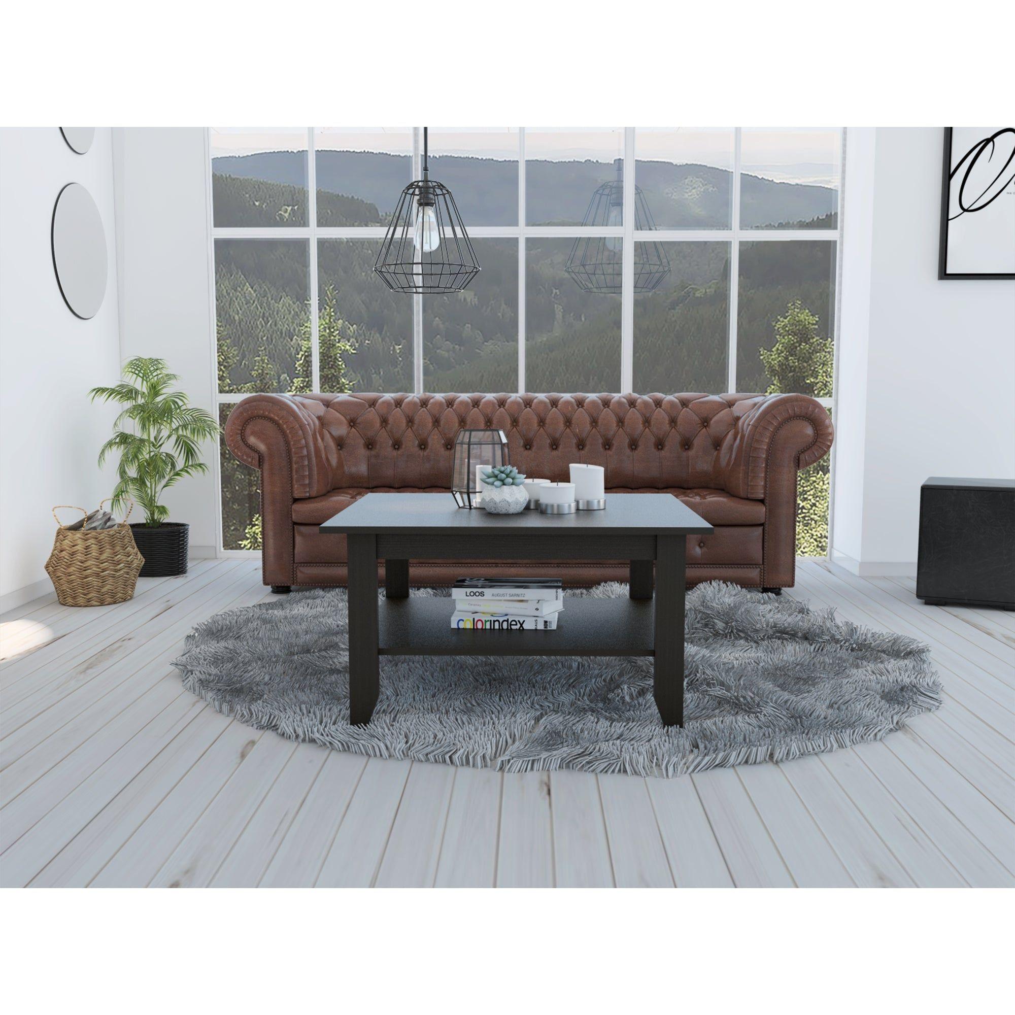 MESA DE CENTRO 1 ESTANTE FM-004N NEGRO-4