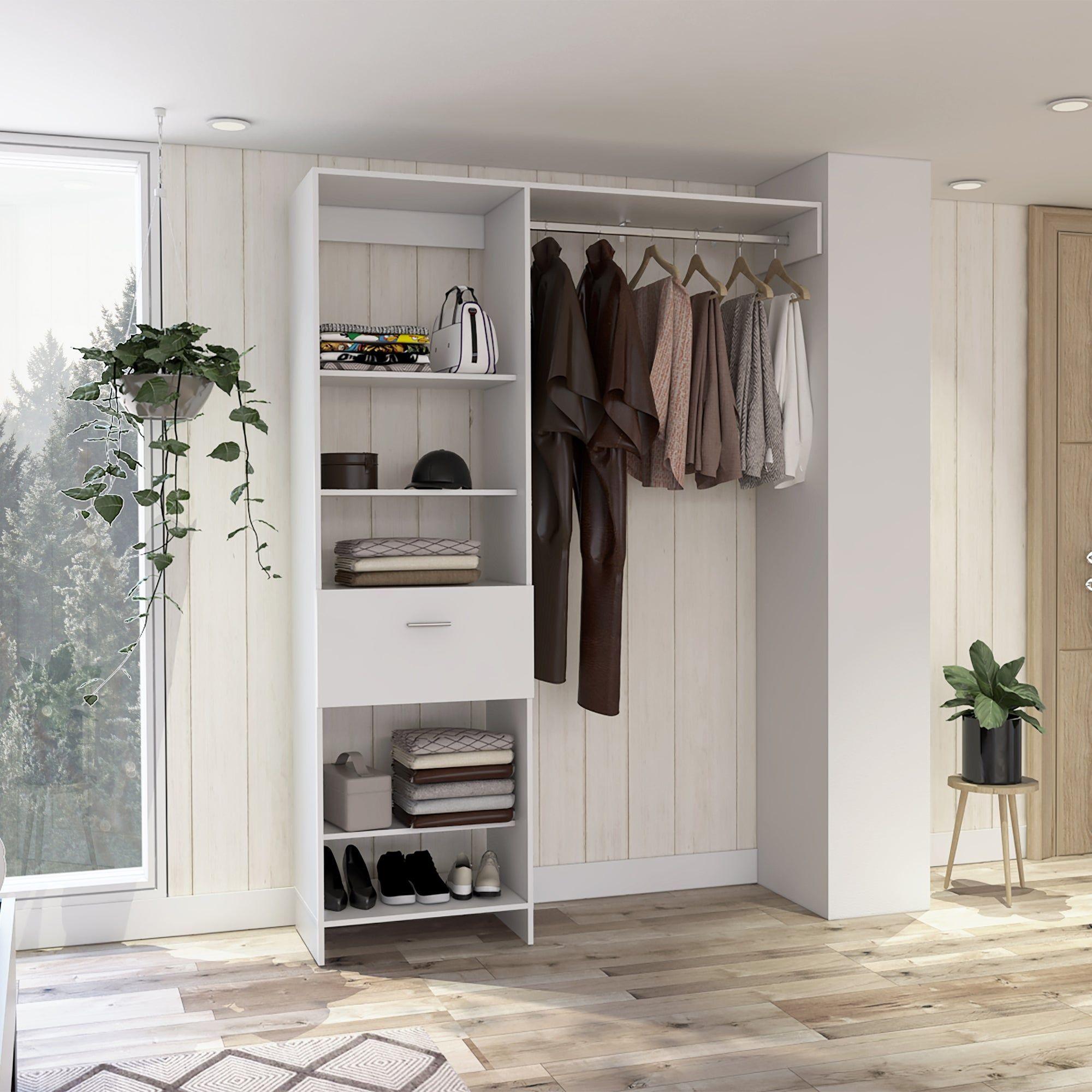 CLOSET 1 CAJÓN 5 REPISAS FM-014B - BLANCO-4
