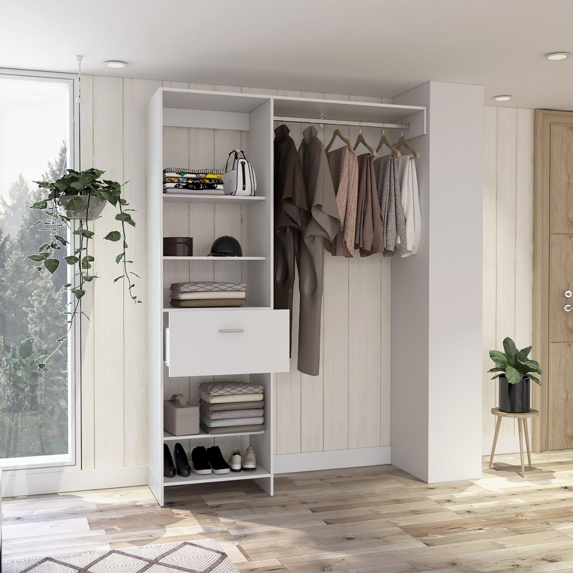 CLOSET 1 CAJÓN 5 REPISAS FM-014B - BLANCO-5