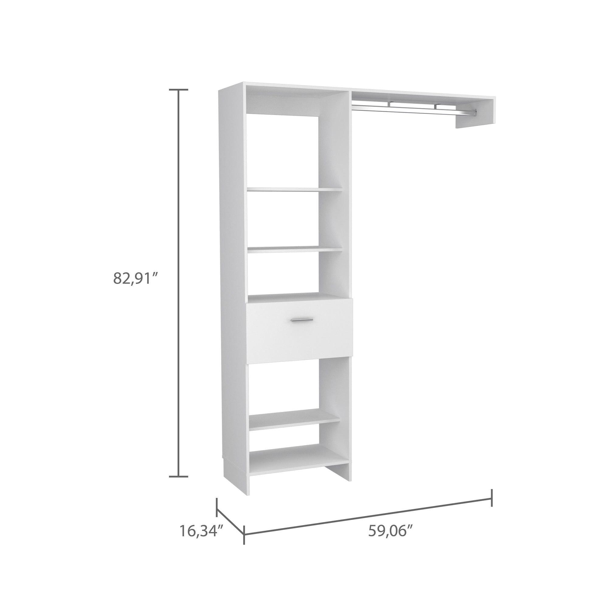 CLOSET 1 CAJÓN 5 REPISAS FM-014B - BLANCO-6