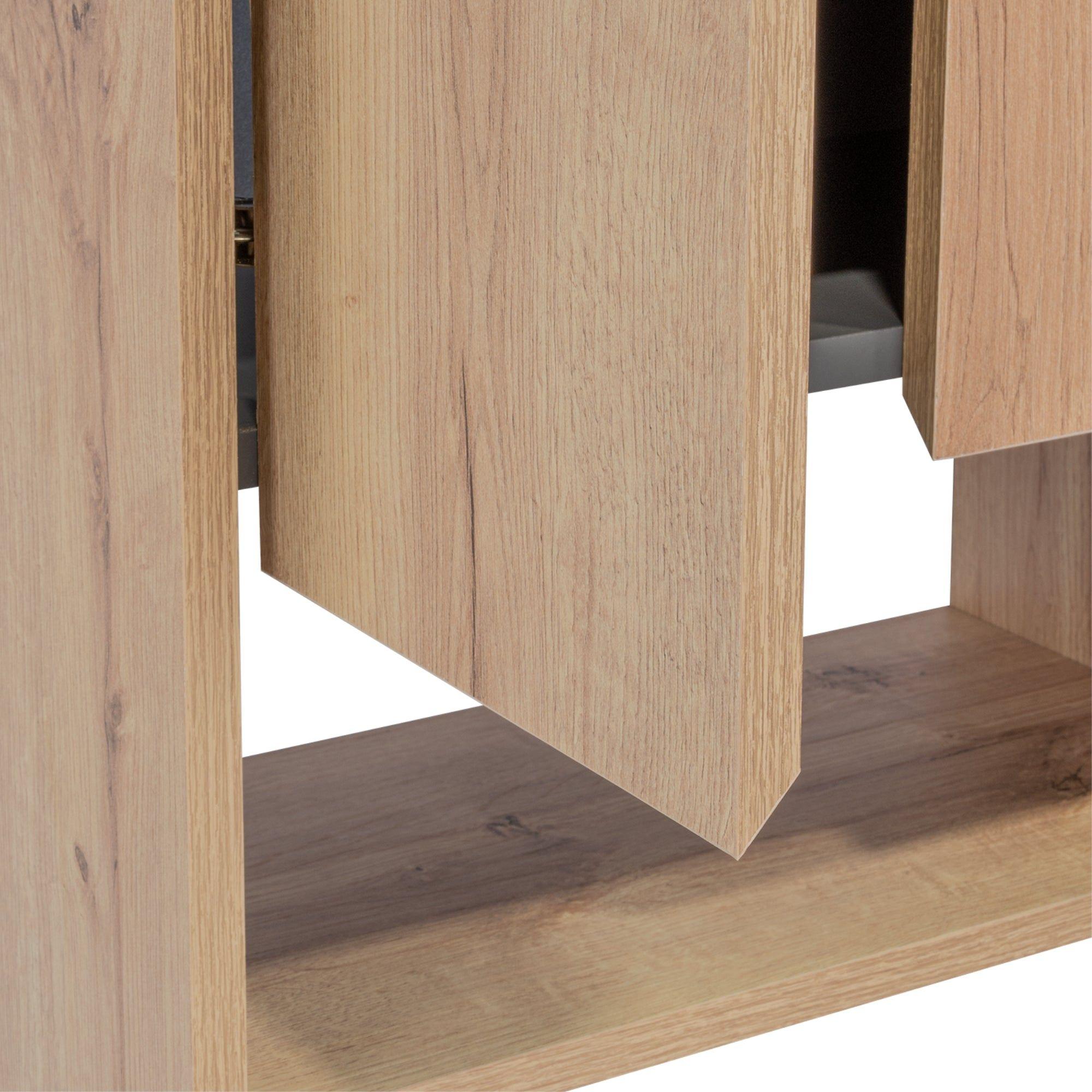 Botiquin 2 Puertas 60X45X25 Cm Café Claro Y Gris-5