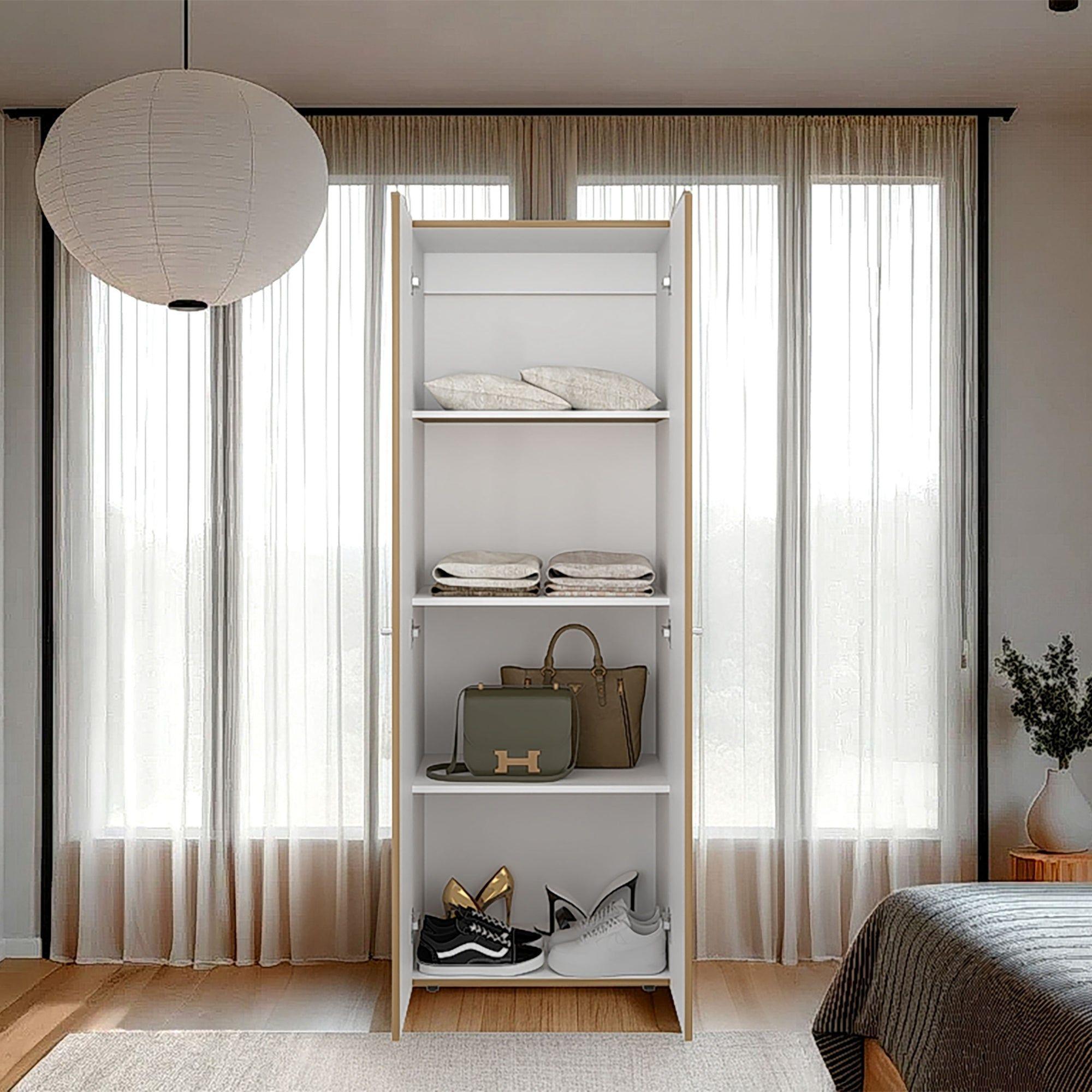 Closet  2 Puertas 170X60X40,2 Cm Cafe Claro-5